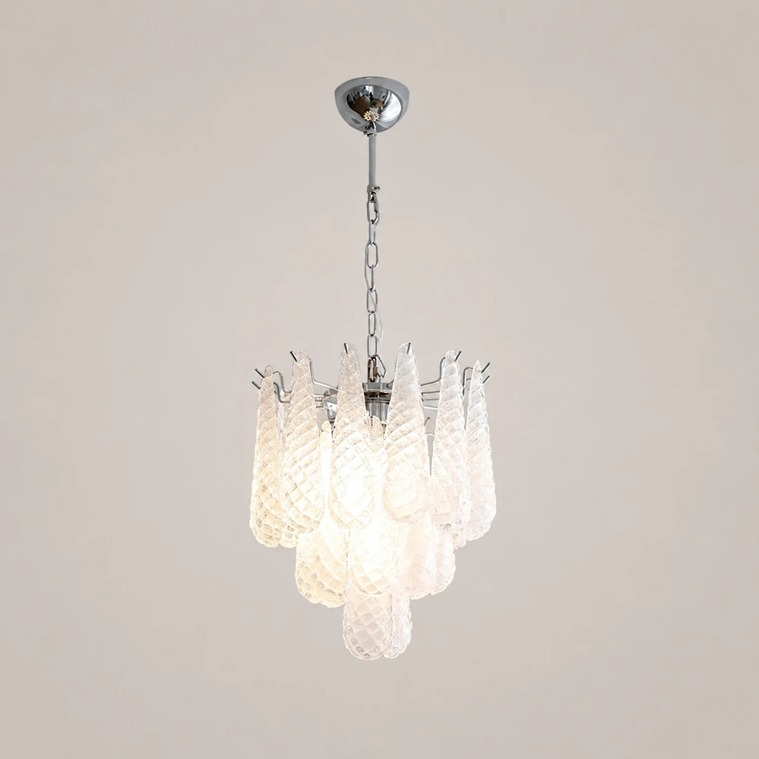 Grid Glass Waterfall Chandelier - Lumpaz