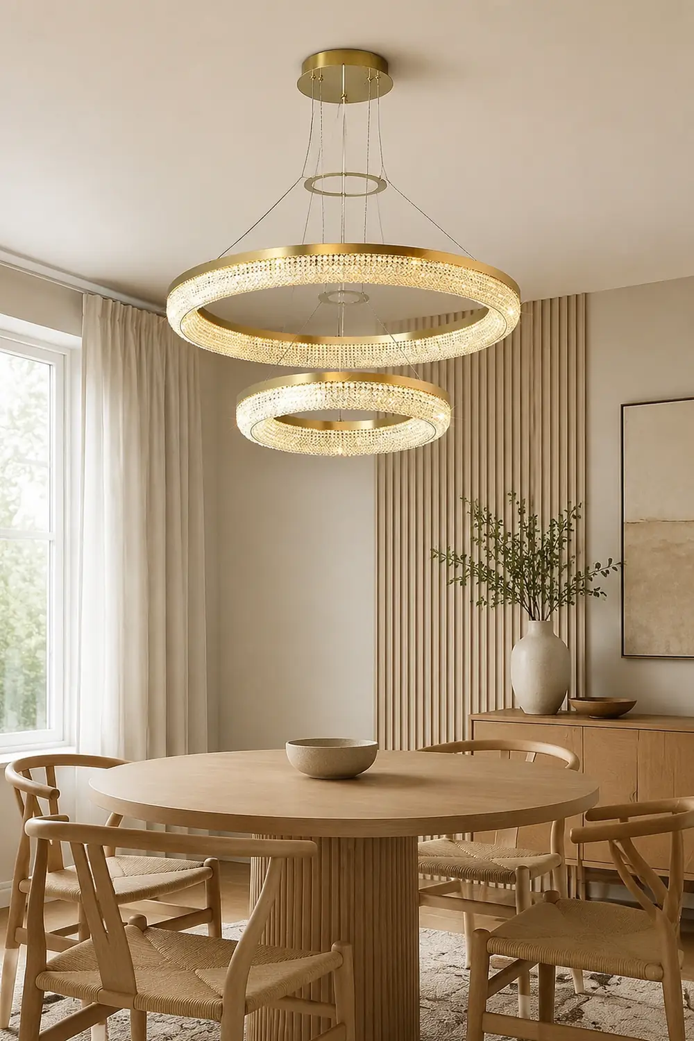 Round Ring Crystal Chandeliers - Lumpaz