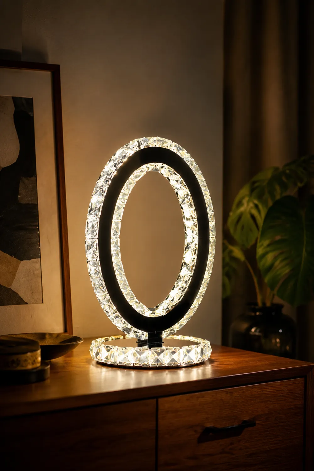 Crystal Rings Table Lamp - Lumpaz