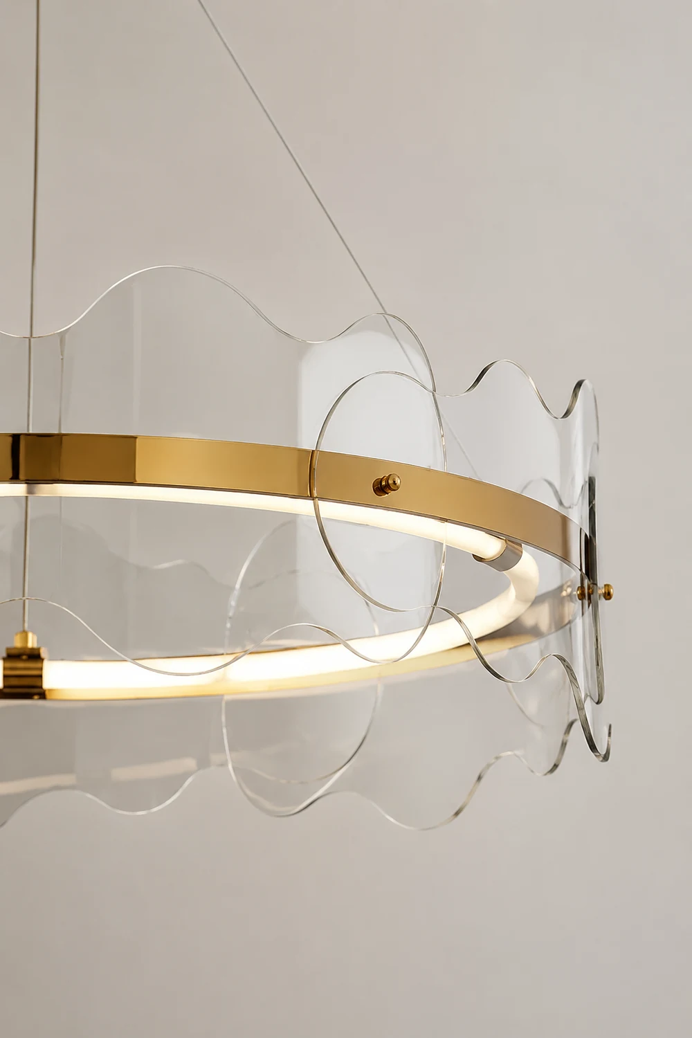 Acrylic Wave Chandelier - Lumpaz