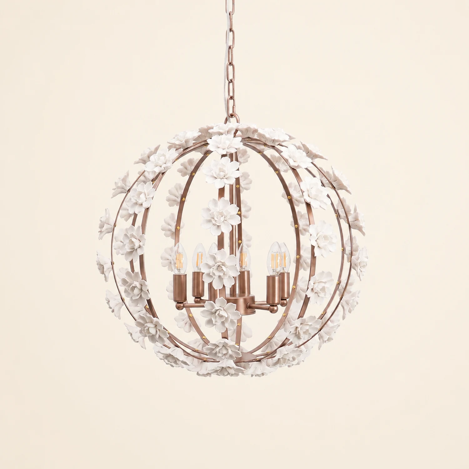 Bianca Floral Orb Chandelier - Lumpaz