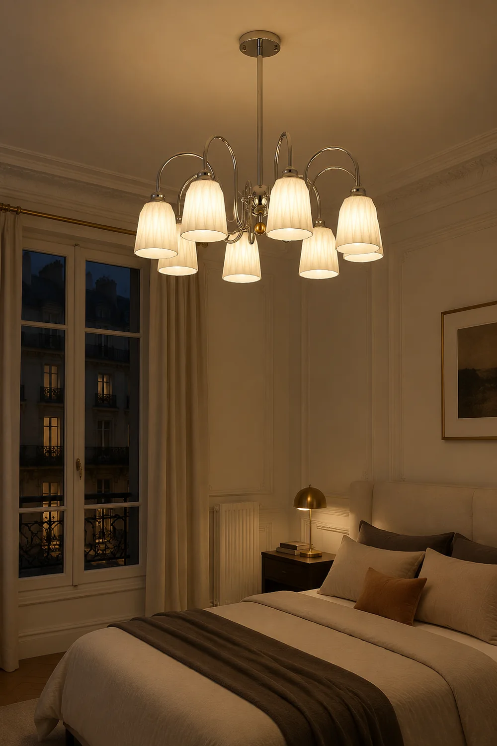 Bauhaus Pleated Chandelier - Lumpaz