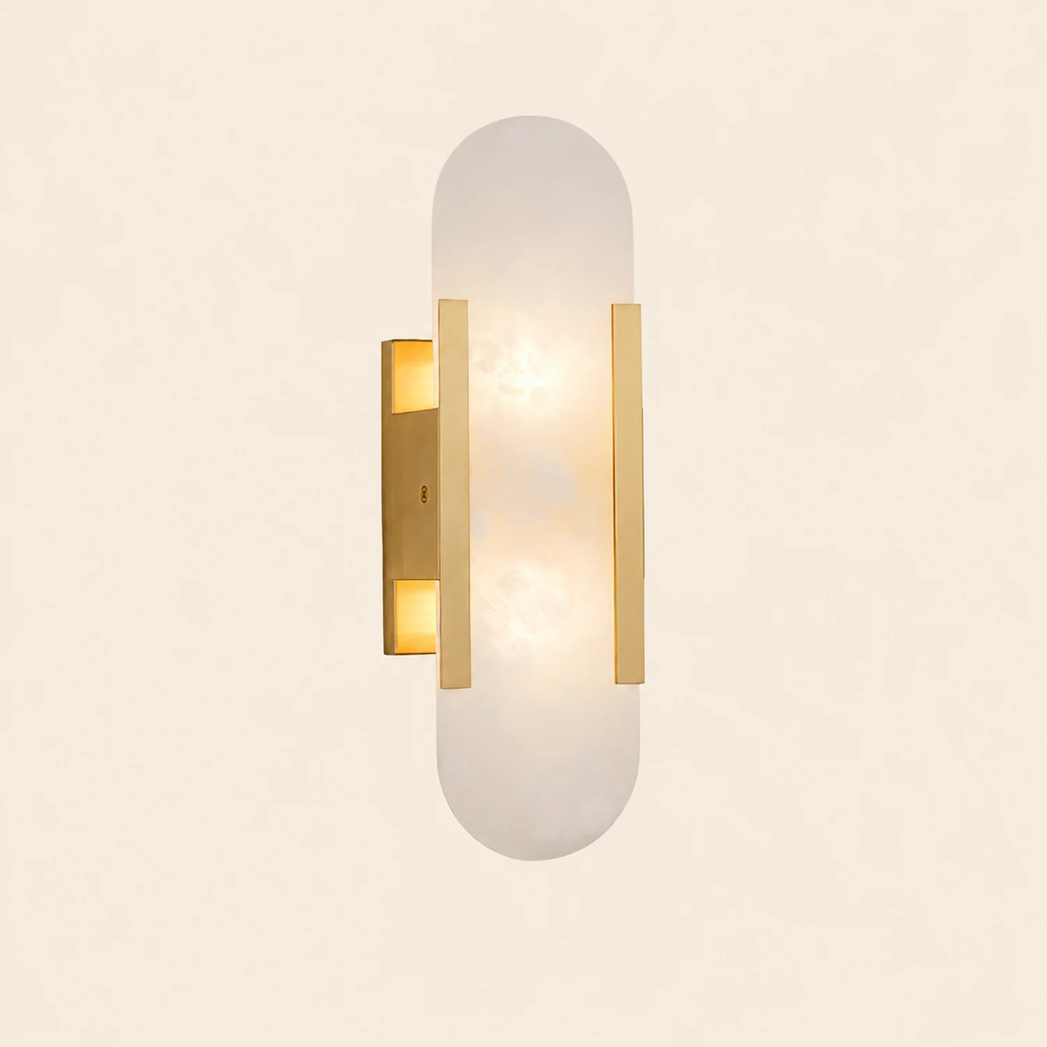 Melange Elongated Alabaster Wall Lamp - Lumpaz