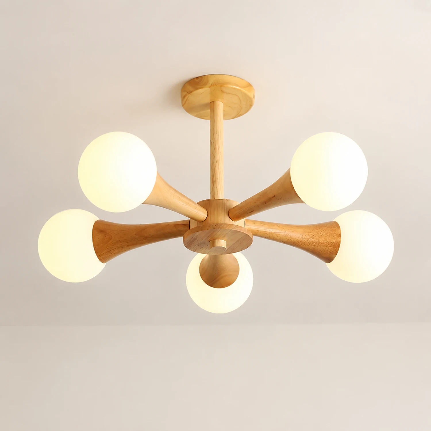 Wooden Nera Chandelier - Lumpaz
