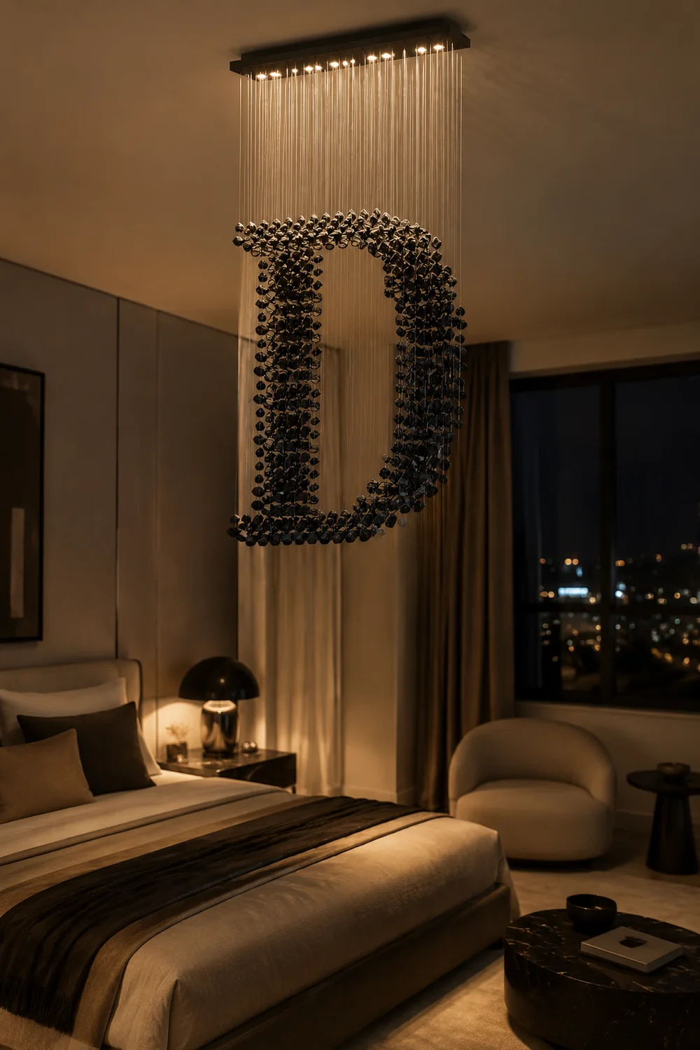 Charcoal Chandeliers D - Lumpaz