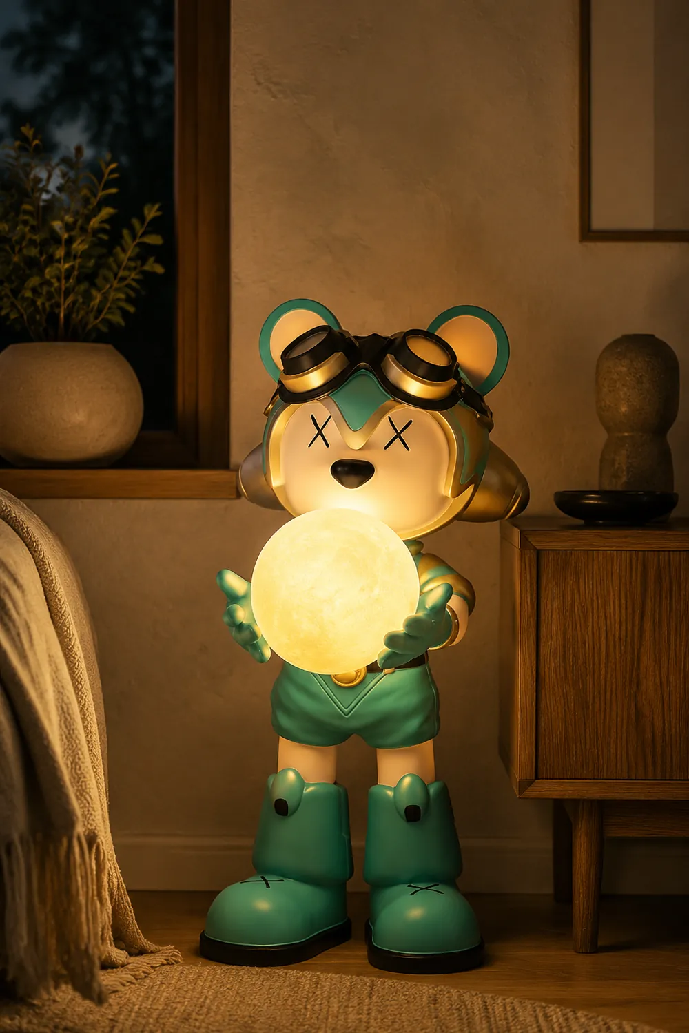 Space Bear Built-in Battery Floor Lamp - Lumpaz