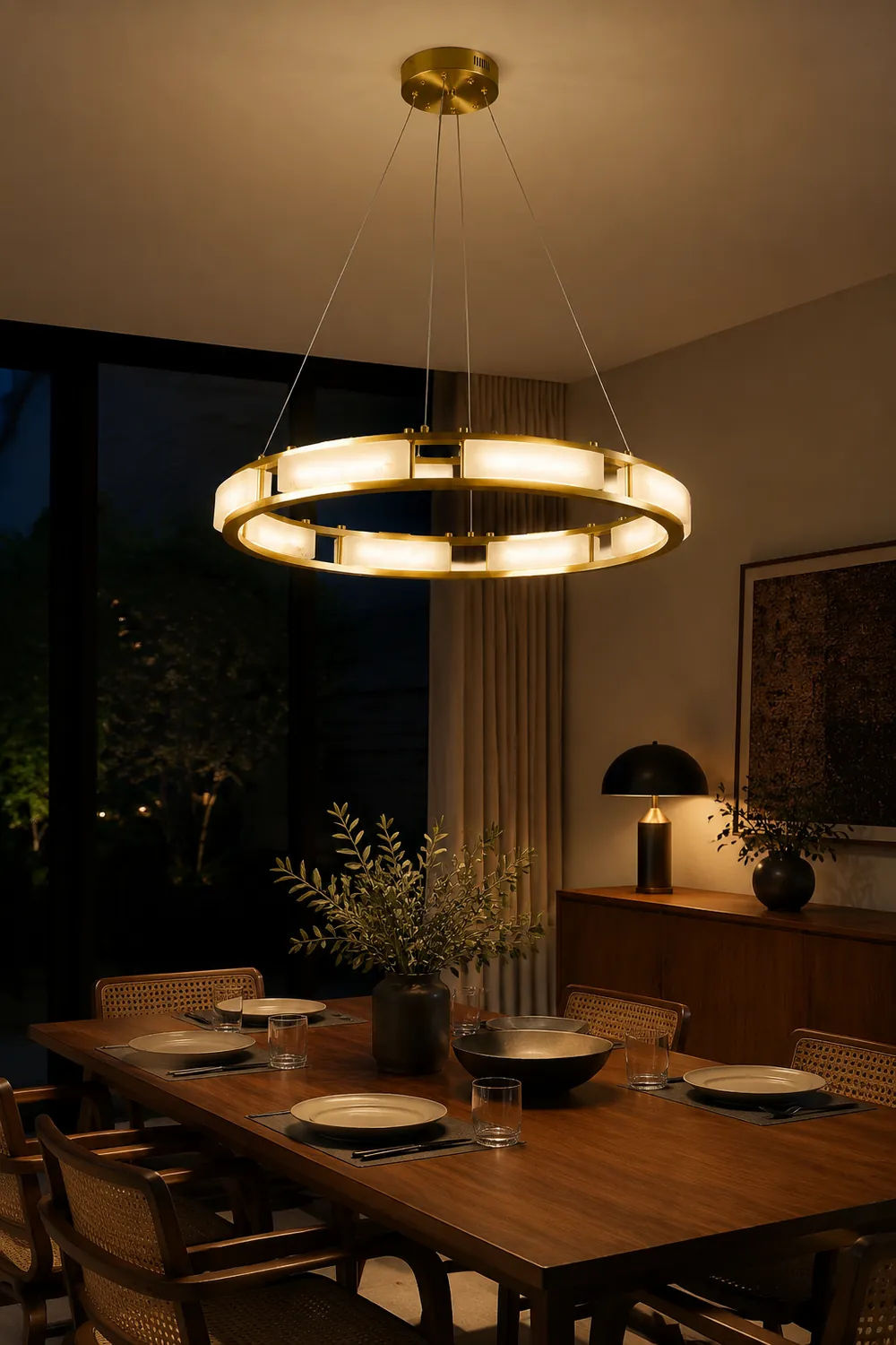 Qatar Alabaster Chandelier - Lumpaz