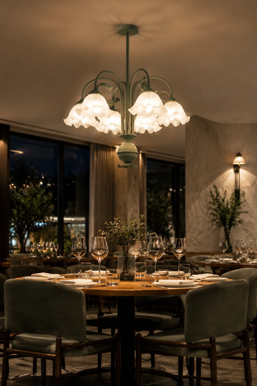 Bell Orchid Chandelier - Lumpaz