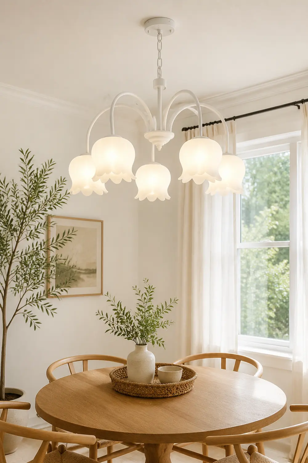 Curved Arm Bell Chandelier - Lumpaz