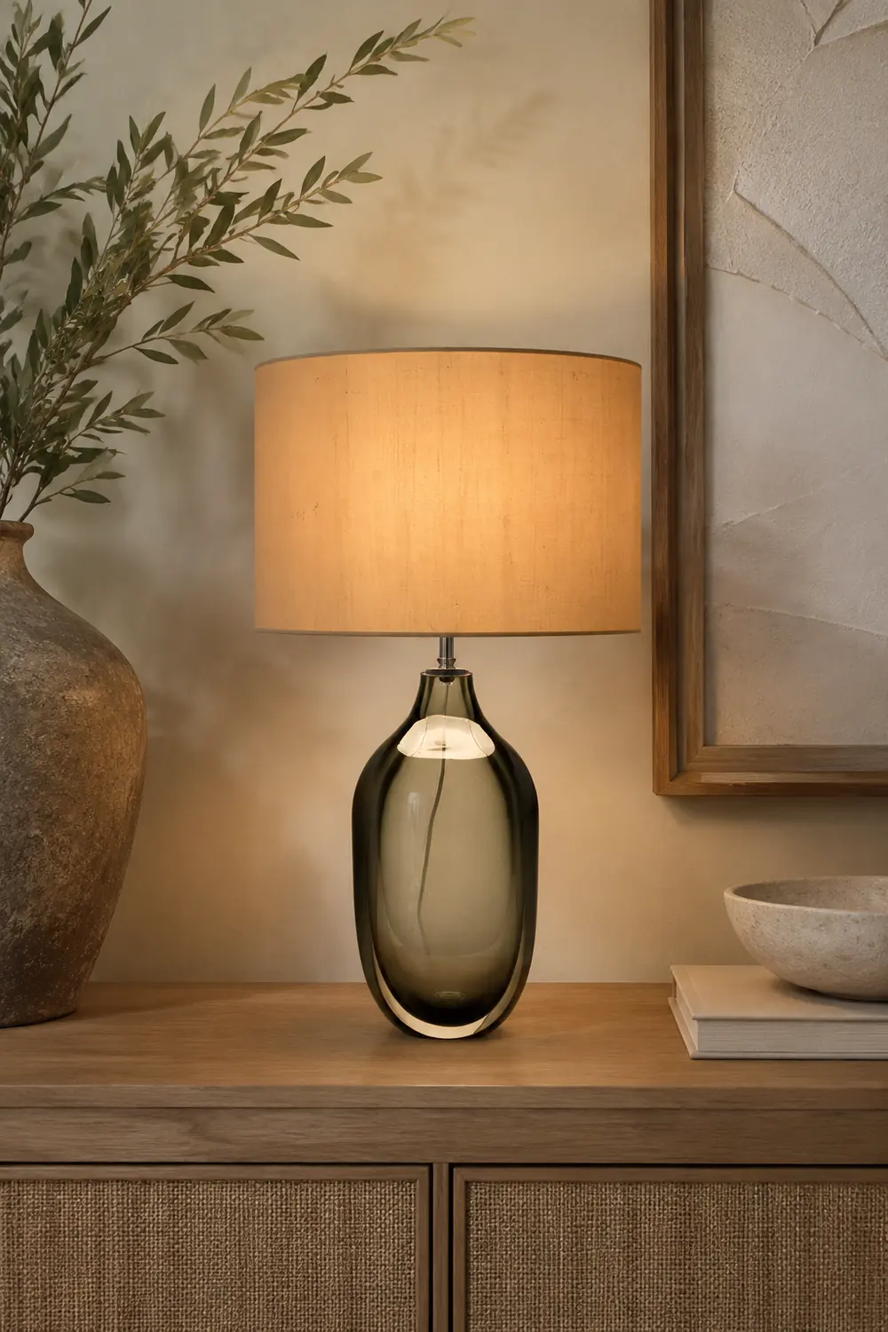 Glazed Crystal Table Lamp - Lumpaz