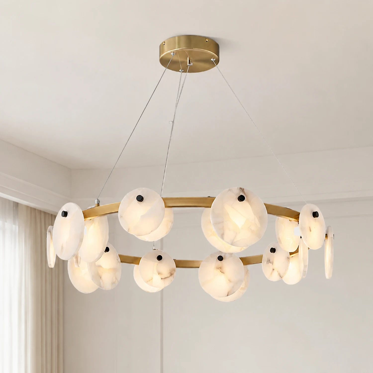 Trinidad Alabaster Chandelier - Lumpaz