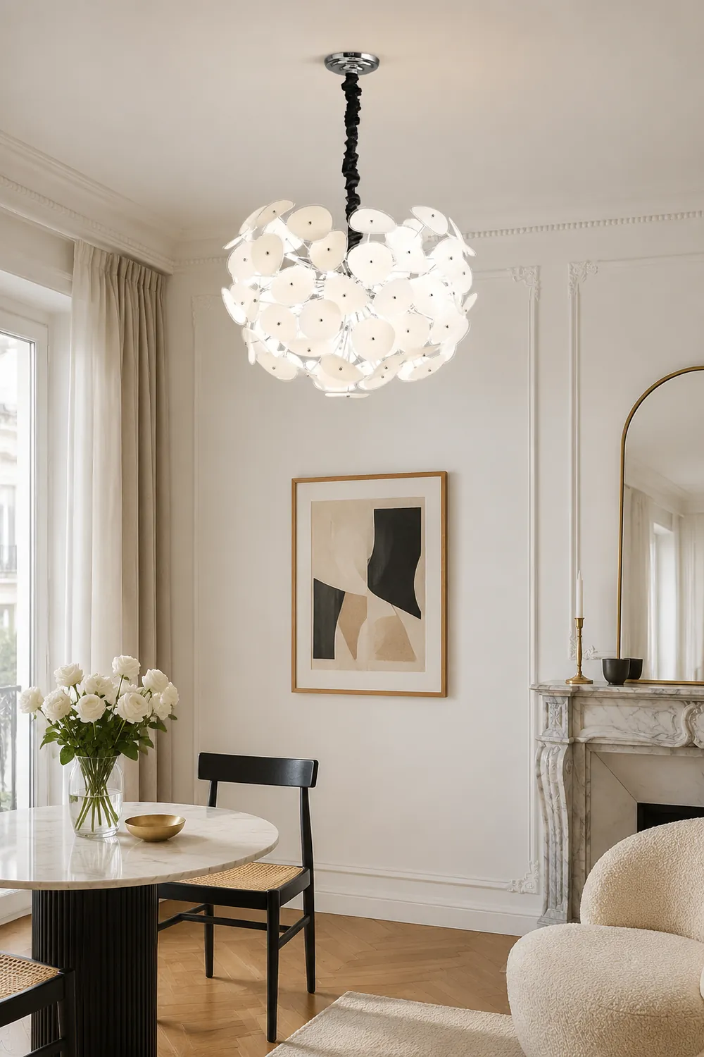 Poppy Glass Chandelier - Lumpaz