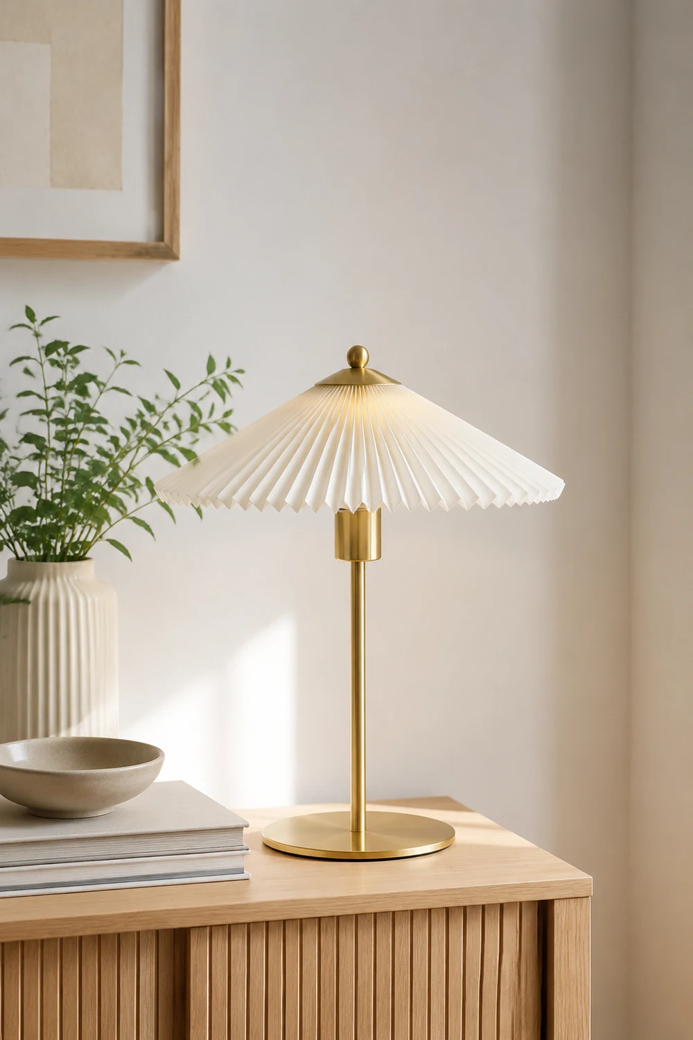 Perla Pleated Table Lamp - Lumpaz