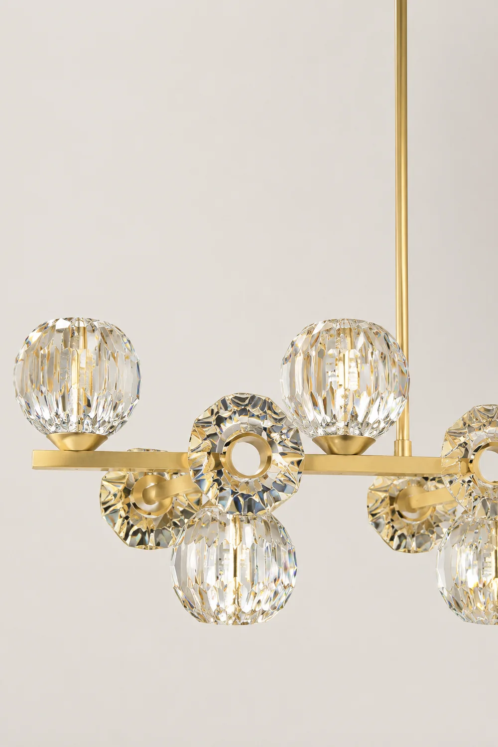 Crystal Glass Ball Chandelier - Lumpaz