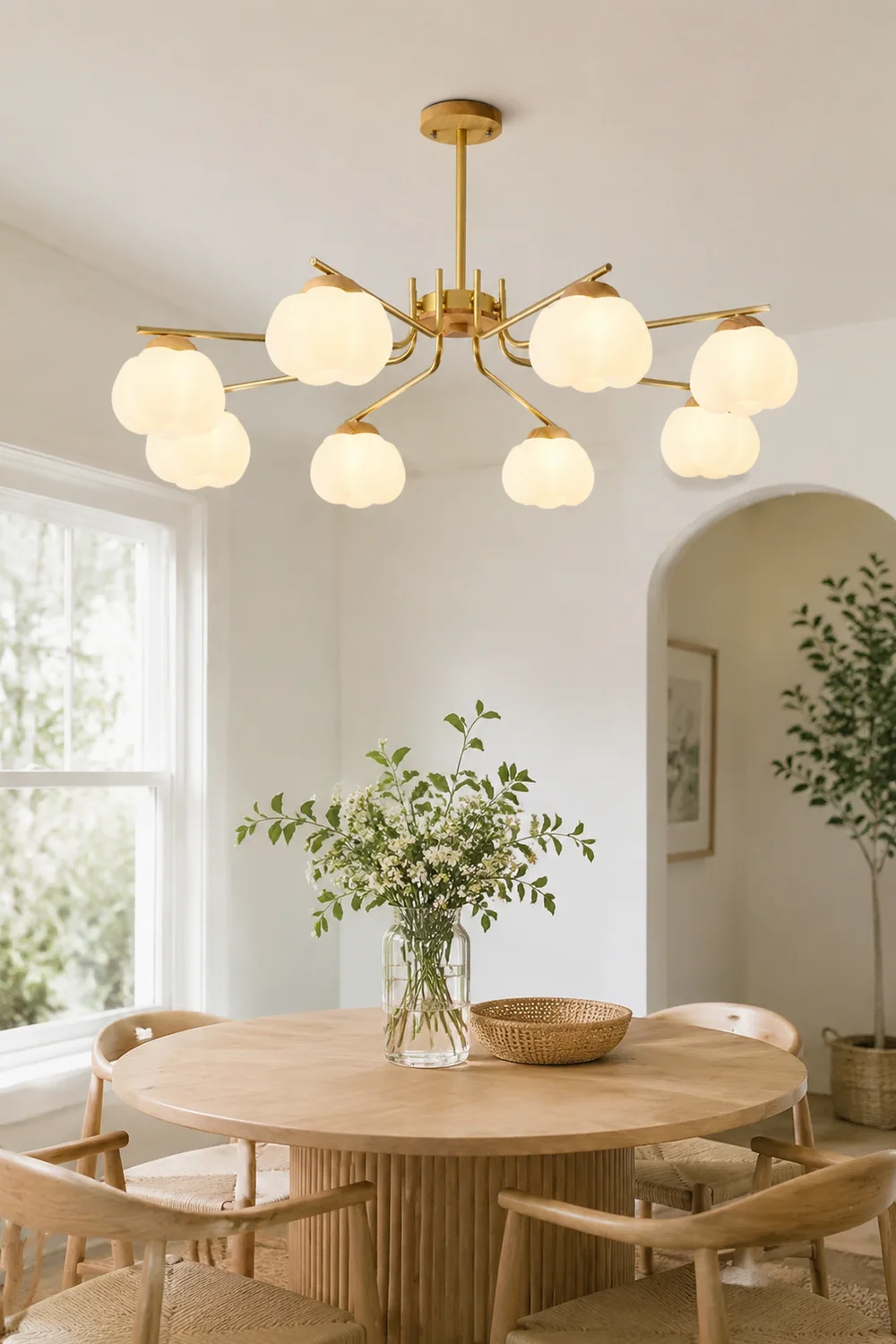 Plastic Cotton Balls Chandelier - Lumpaz