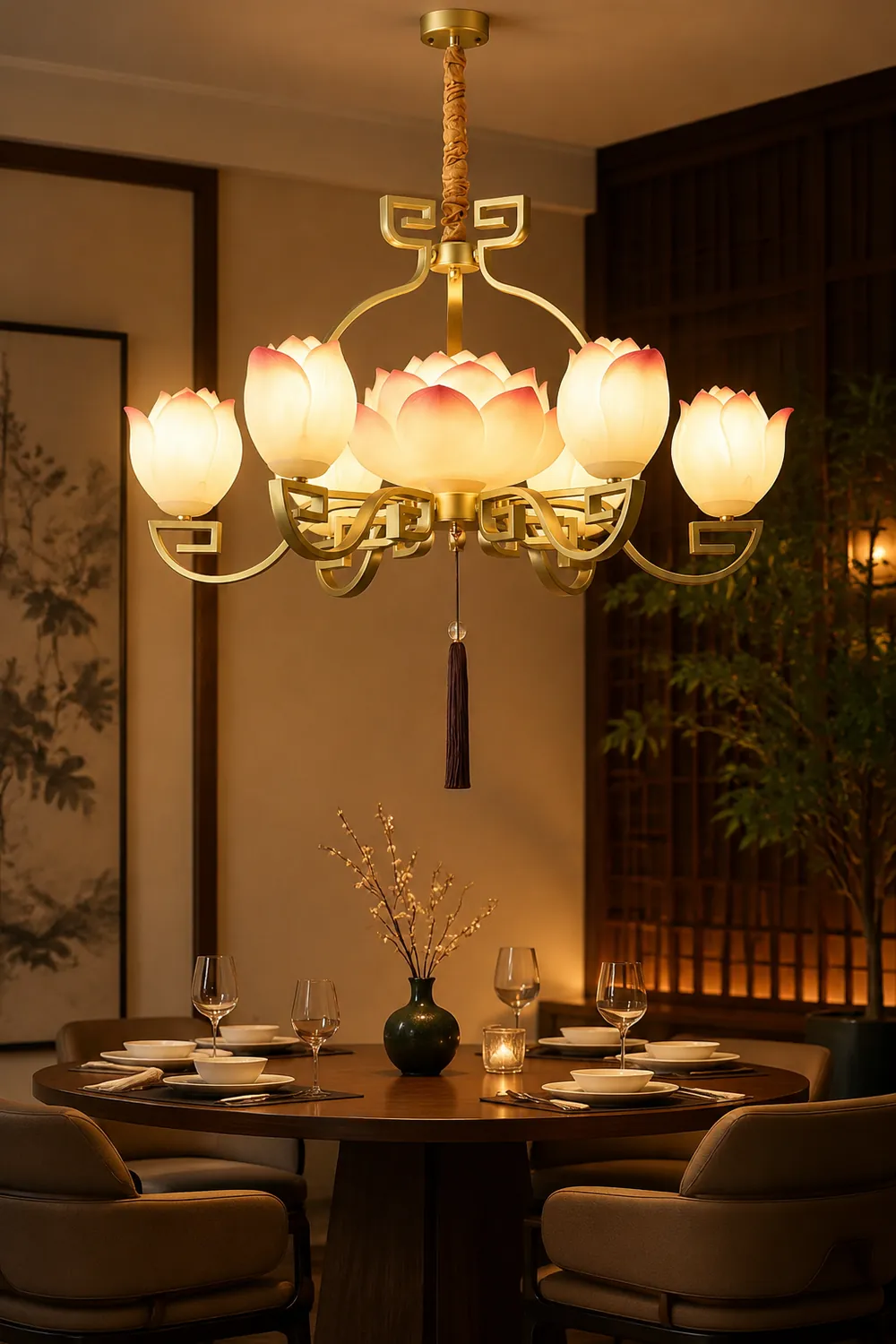 Lotus Bloom Chandelier - Lumpaz