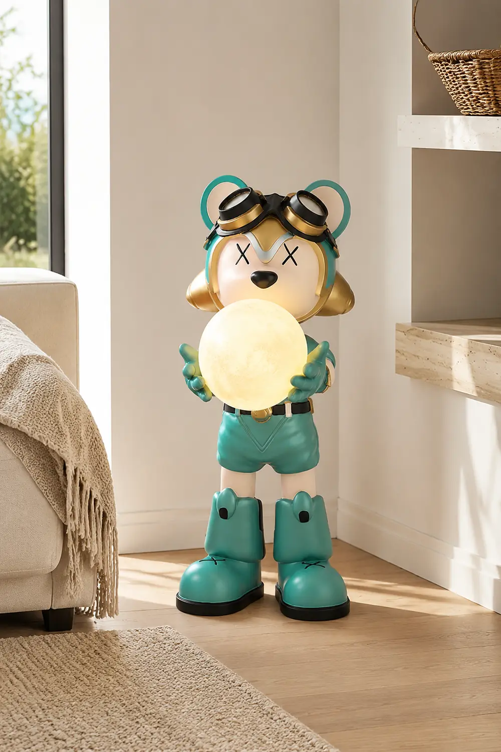 Space Bear Built-in Battery Floor Lamp - Lumpaz