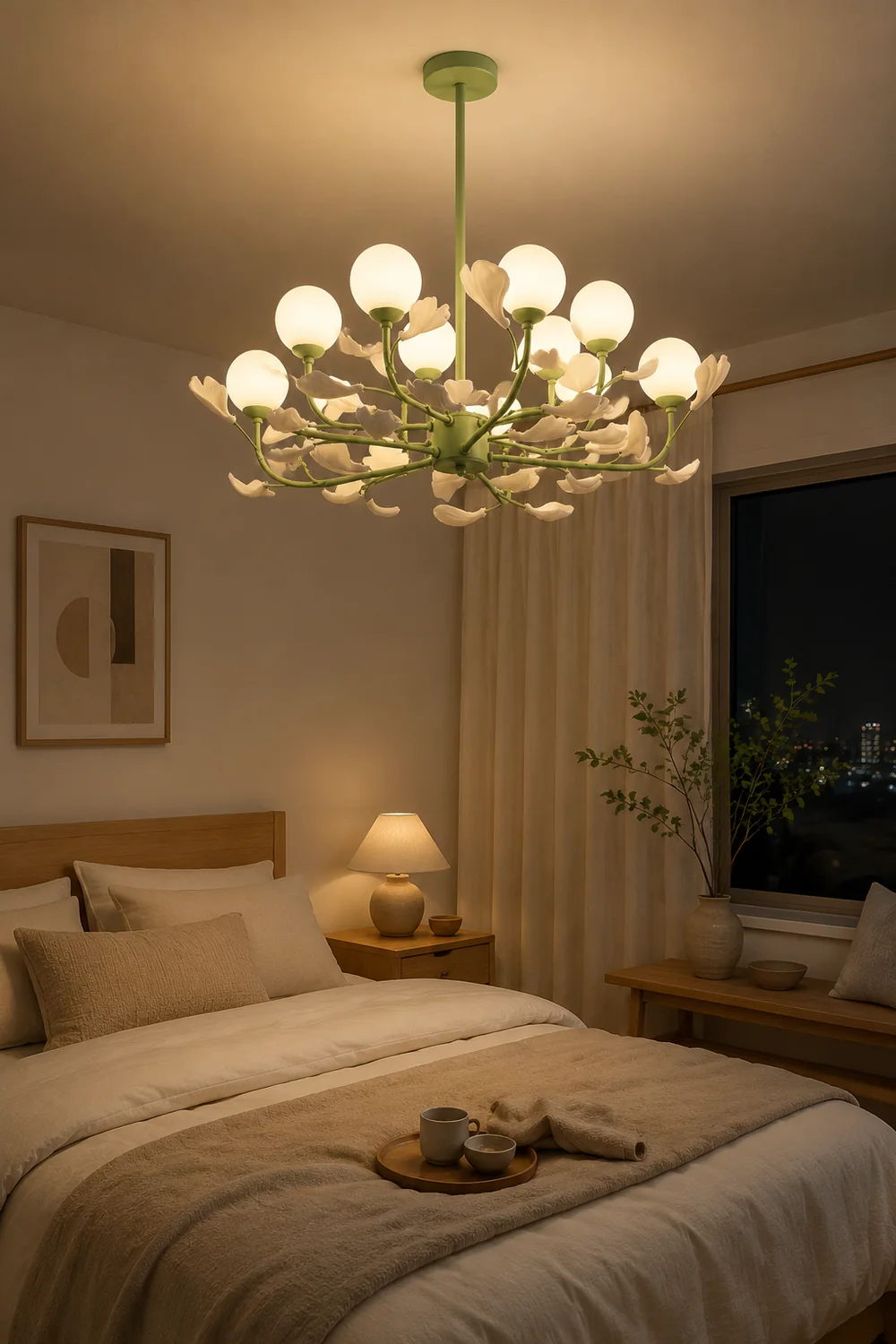 Opal Glass Chandelier - Lumpaz