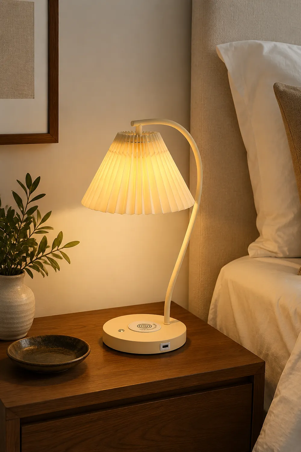 Crescini Pleated Table Lamp - Lumpaz