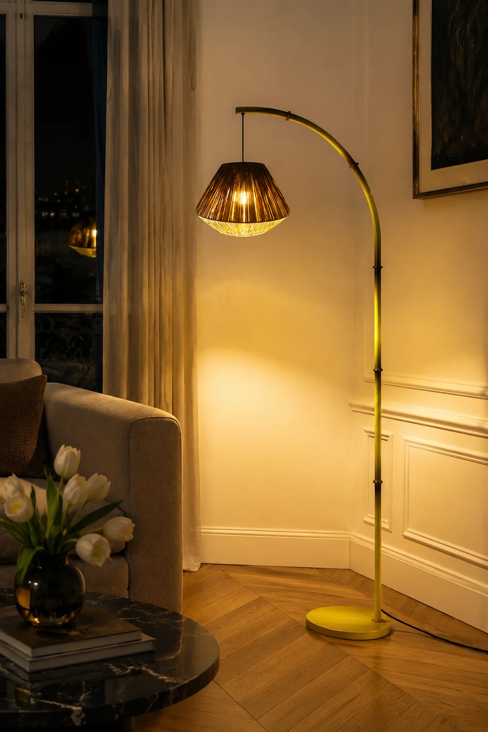 Bamboo Pole Floor Lamp - Lumpaz