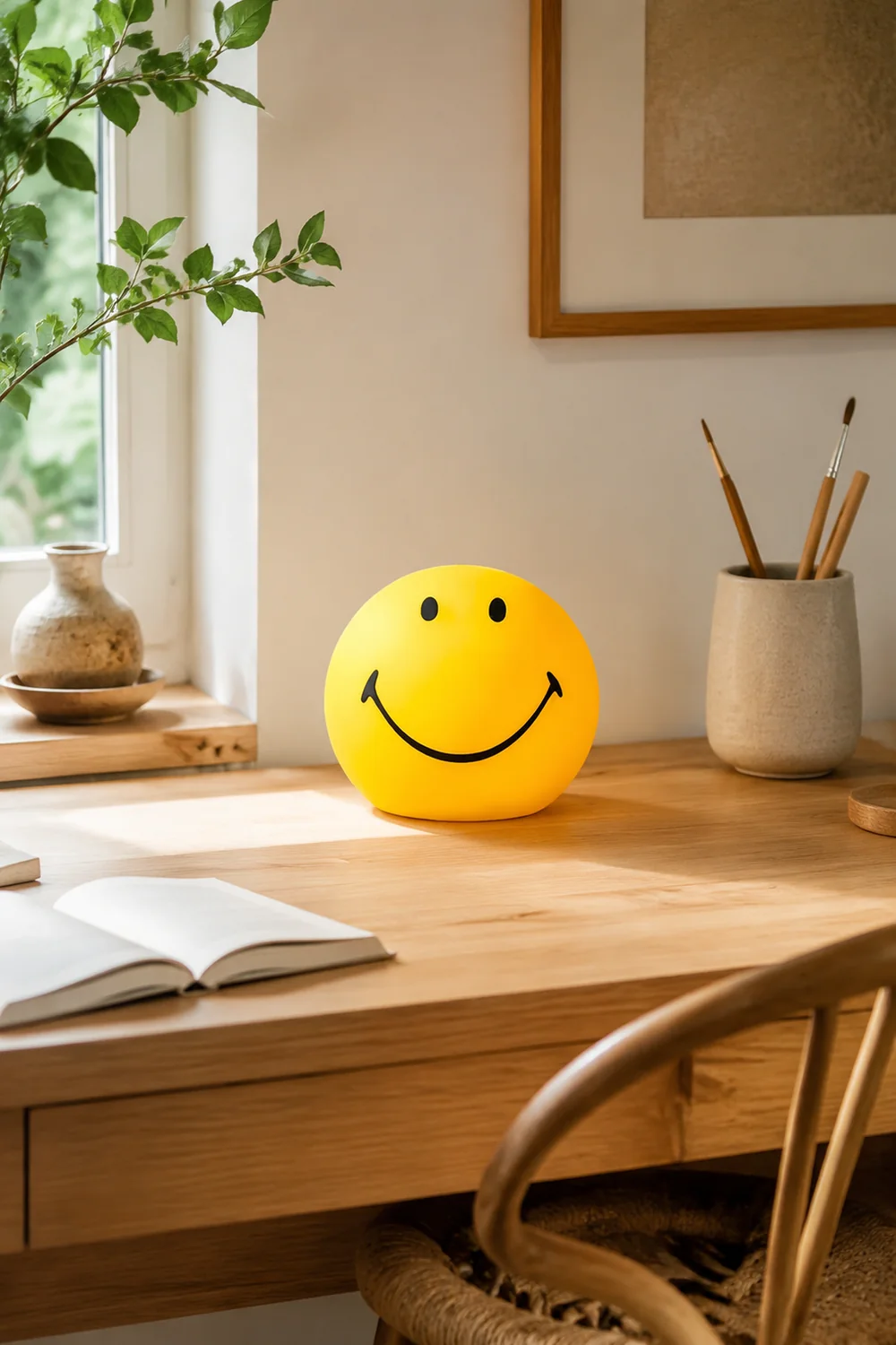 Smiling Rechargeable Built-in Battery Table Lamp - Lumpaz