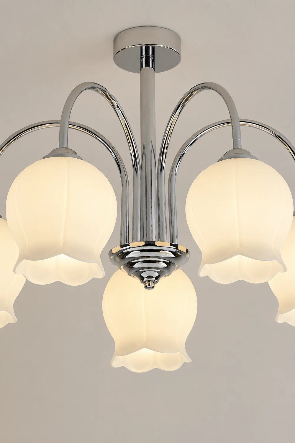 Floral Glass Chandelier - Lumpaz