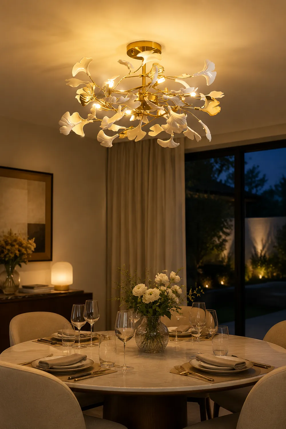 Gingko Chandelier L - Lumpaz