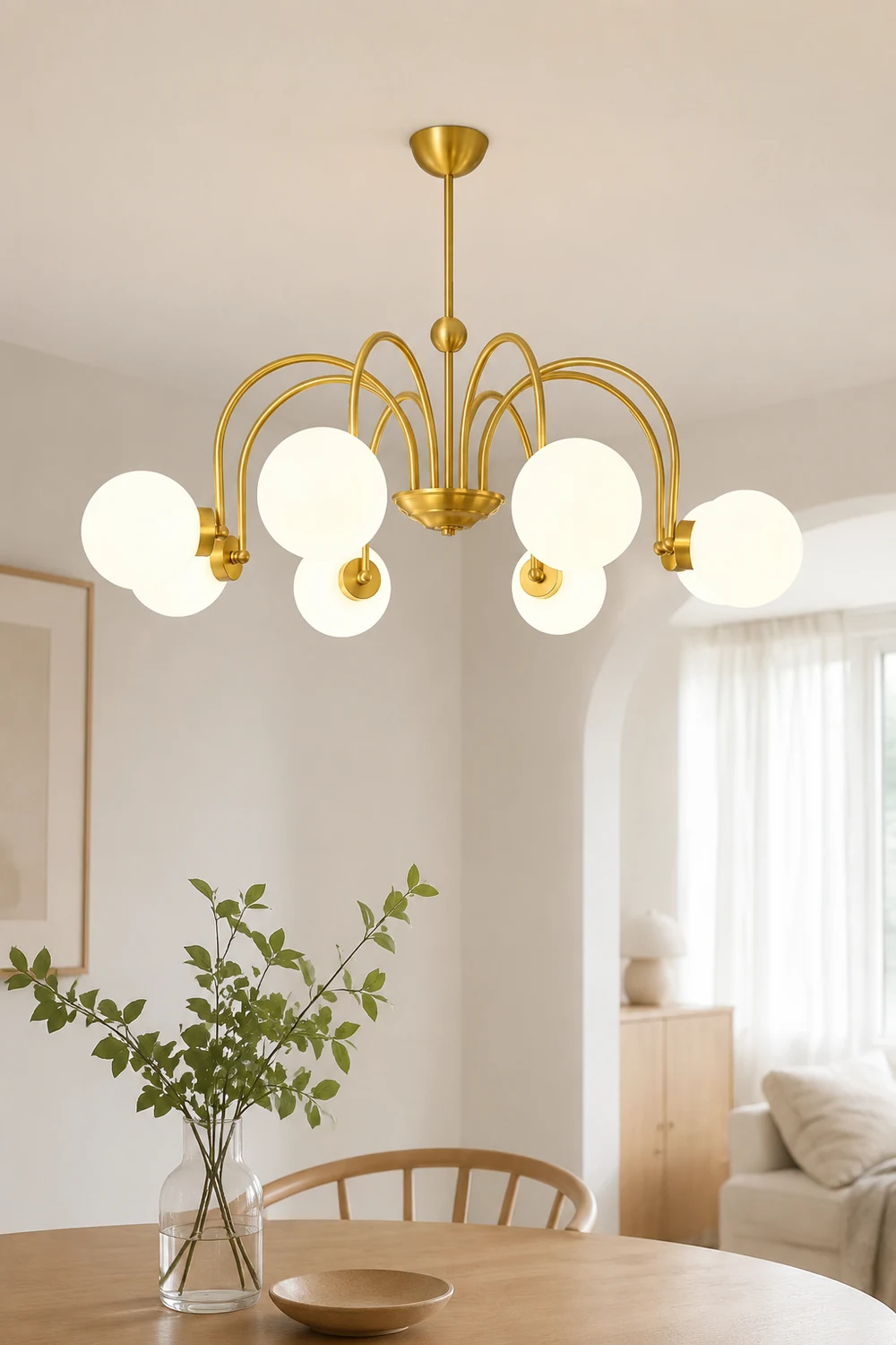 Yisu Brass Chandelier - Lumpaz