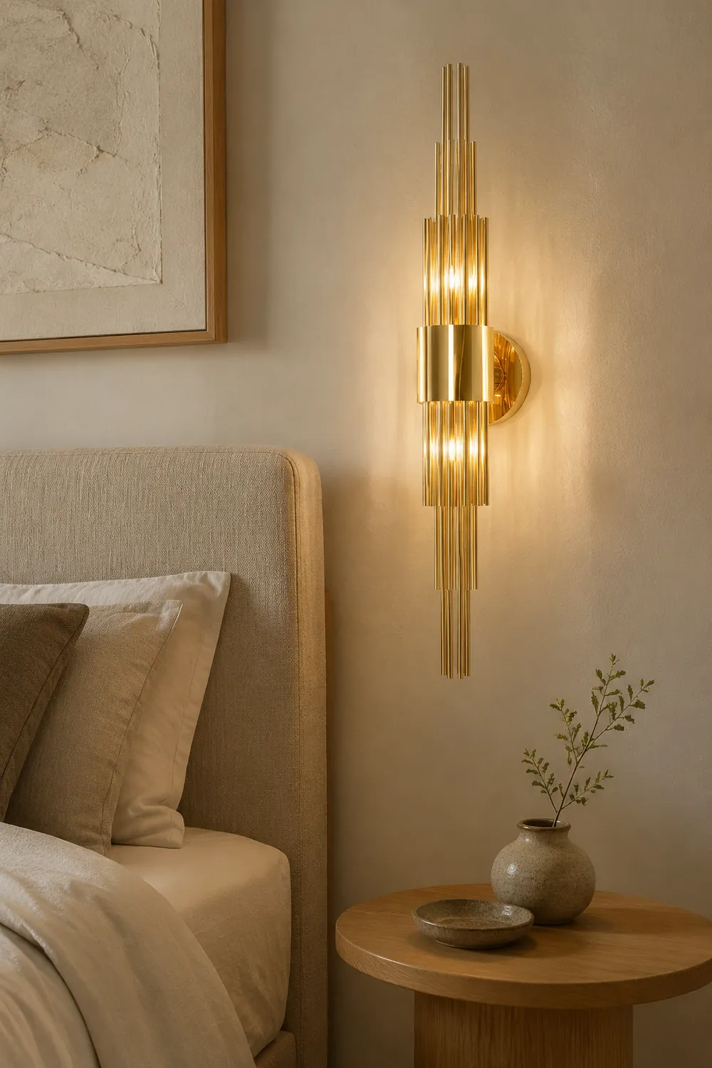 Gold Streamline Wall Lamp - Lumpaz