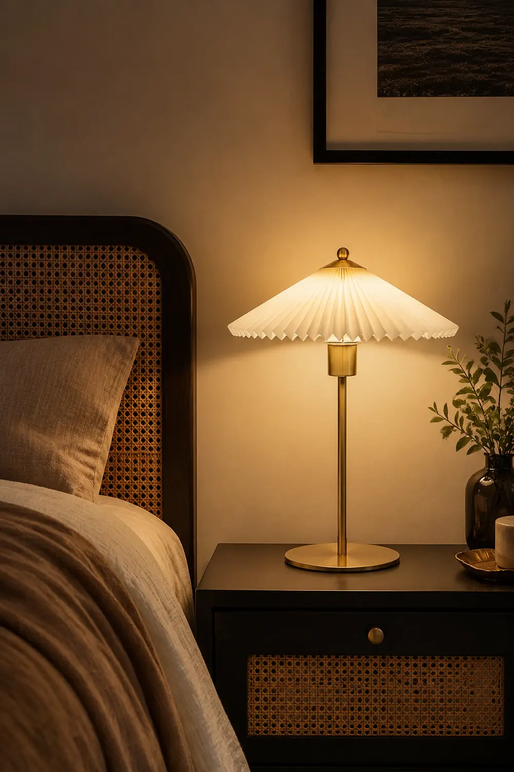 Perla Pleated Table Lamp - Lumpaz