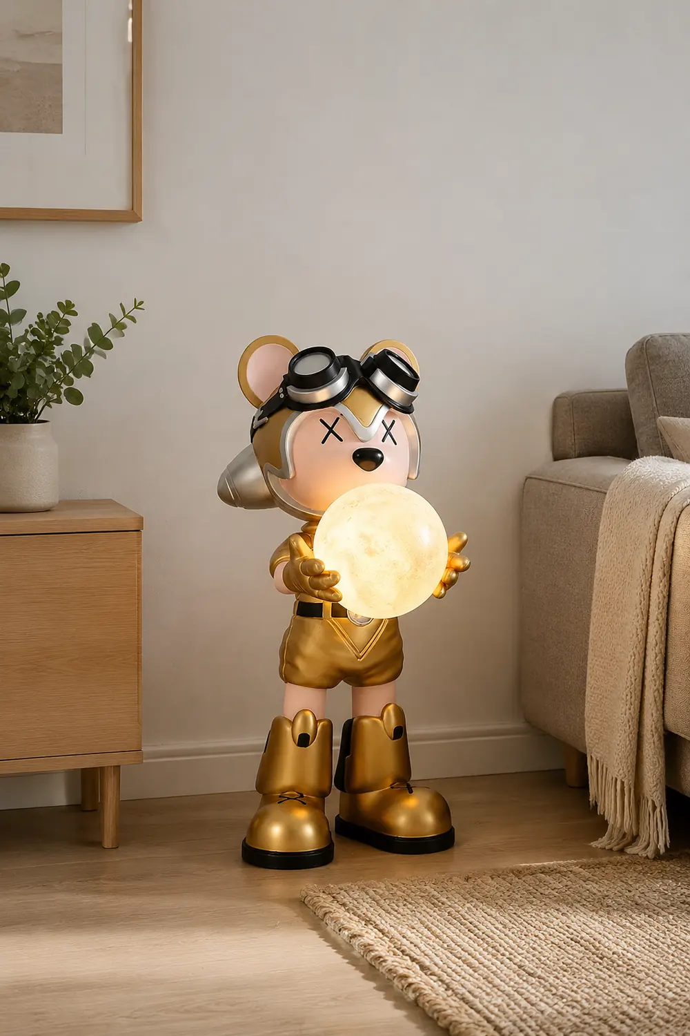 Space Bear Built-in Battery Floor Lamp - Lumpaz