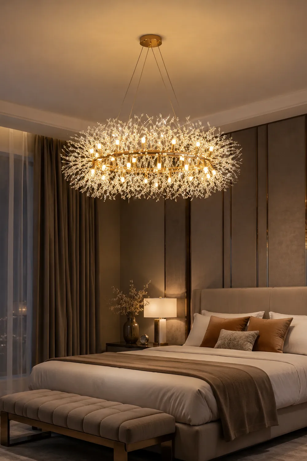 Dandelion Round Chandelier - Lumpaz