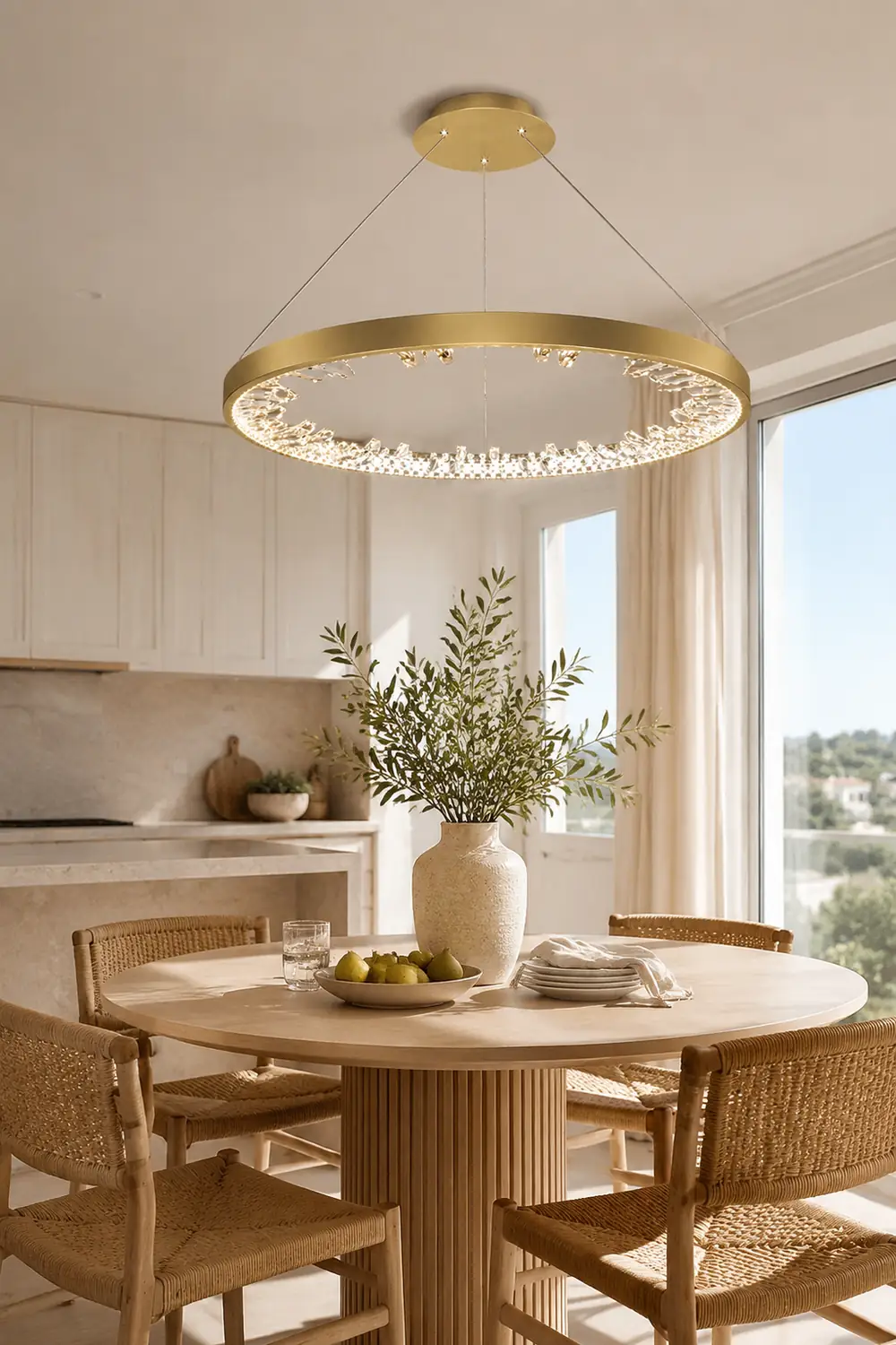Luxury Circle Crystal Chandelier - Lumpaz