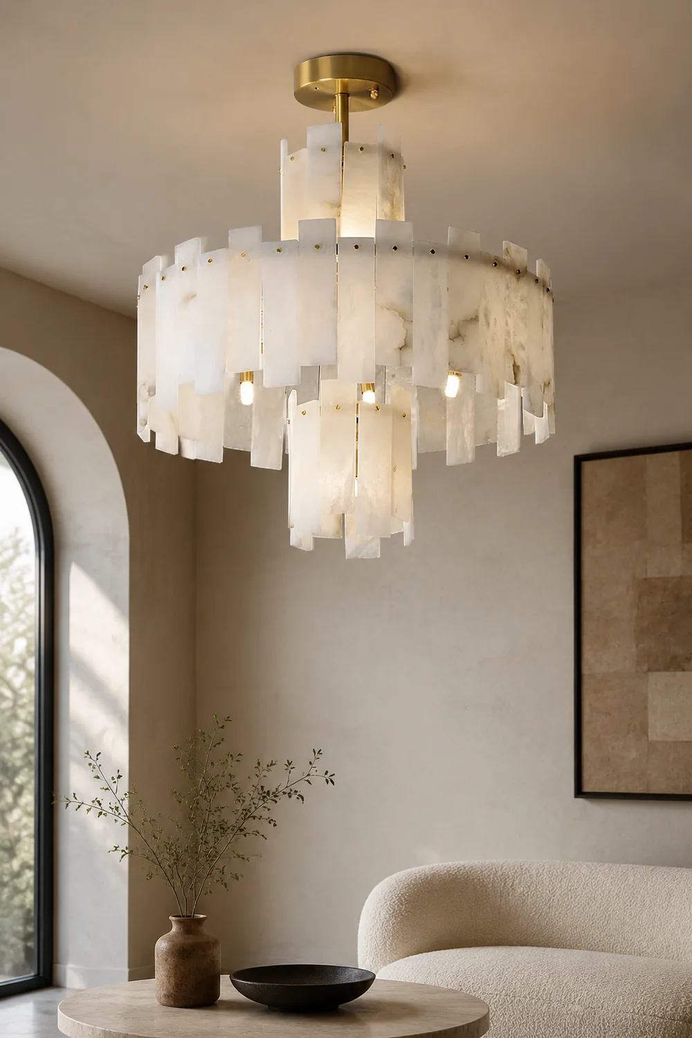 Regina Alabaster Chandelier - Lumpaz