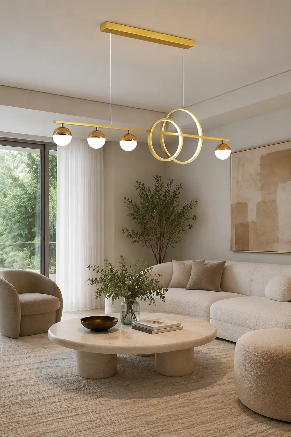 Brooklyn Double Circle Chandelier - Lumpaz
