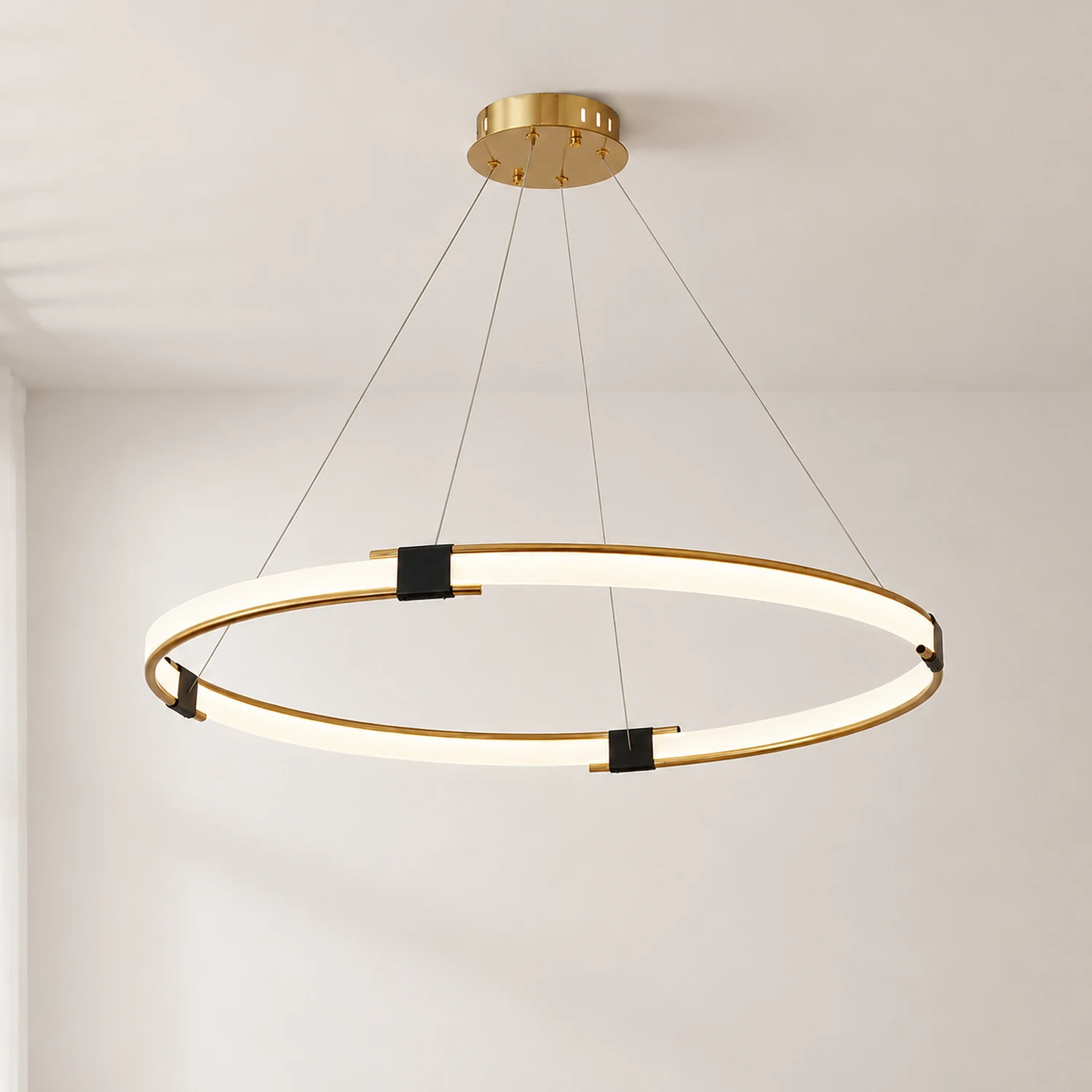 Gold Ring Chandelier - Lumpaz