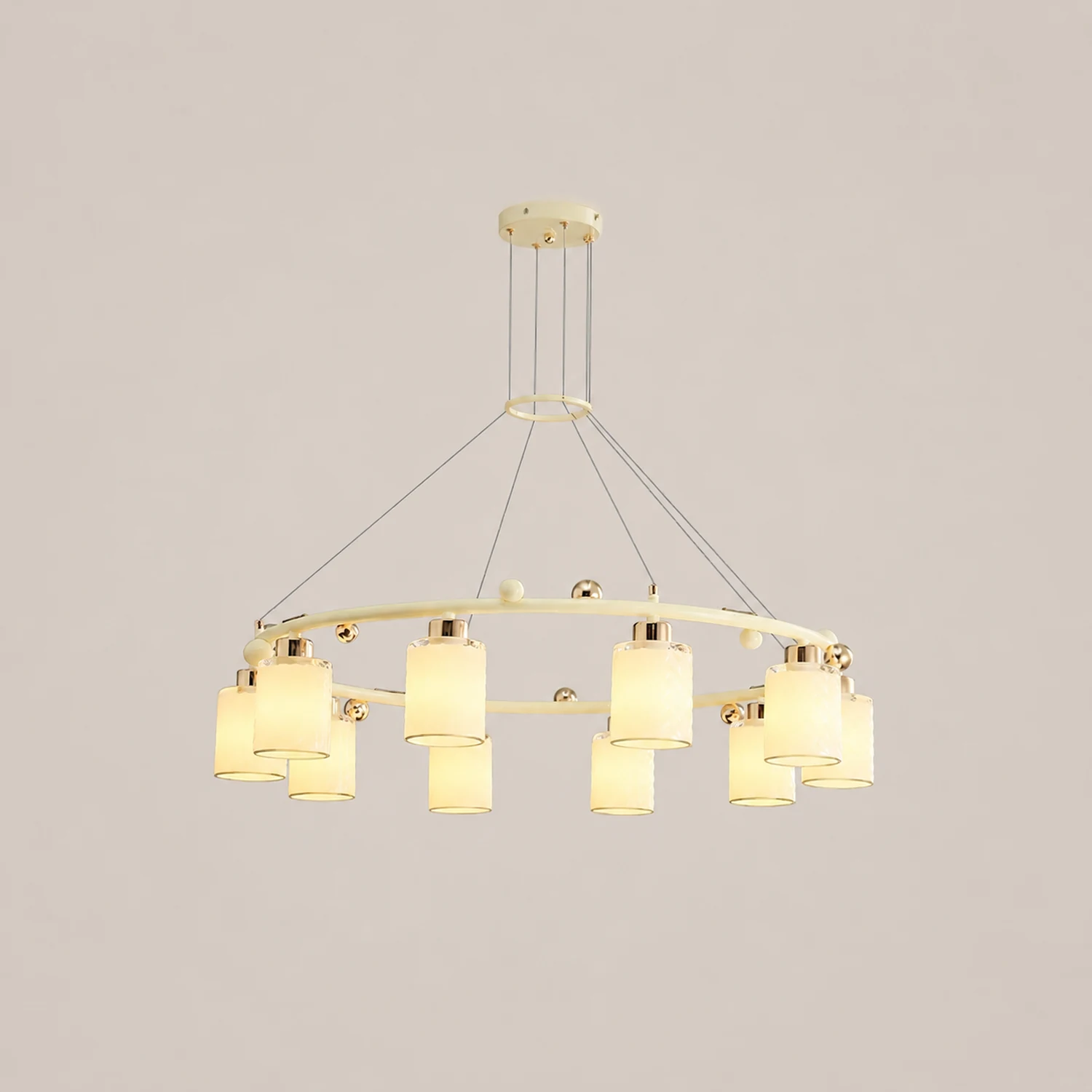 Ring Glass Cup Chandelier - Lumpaz