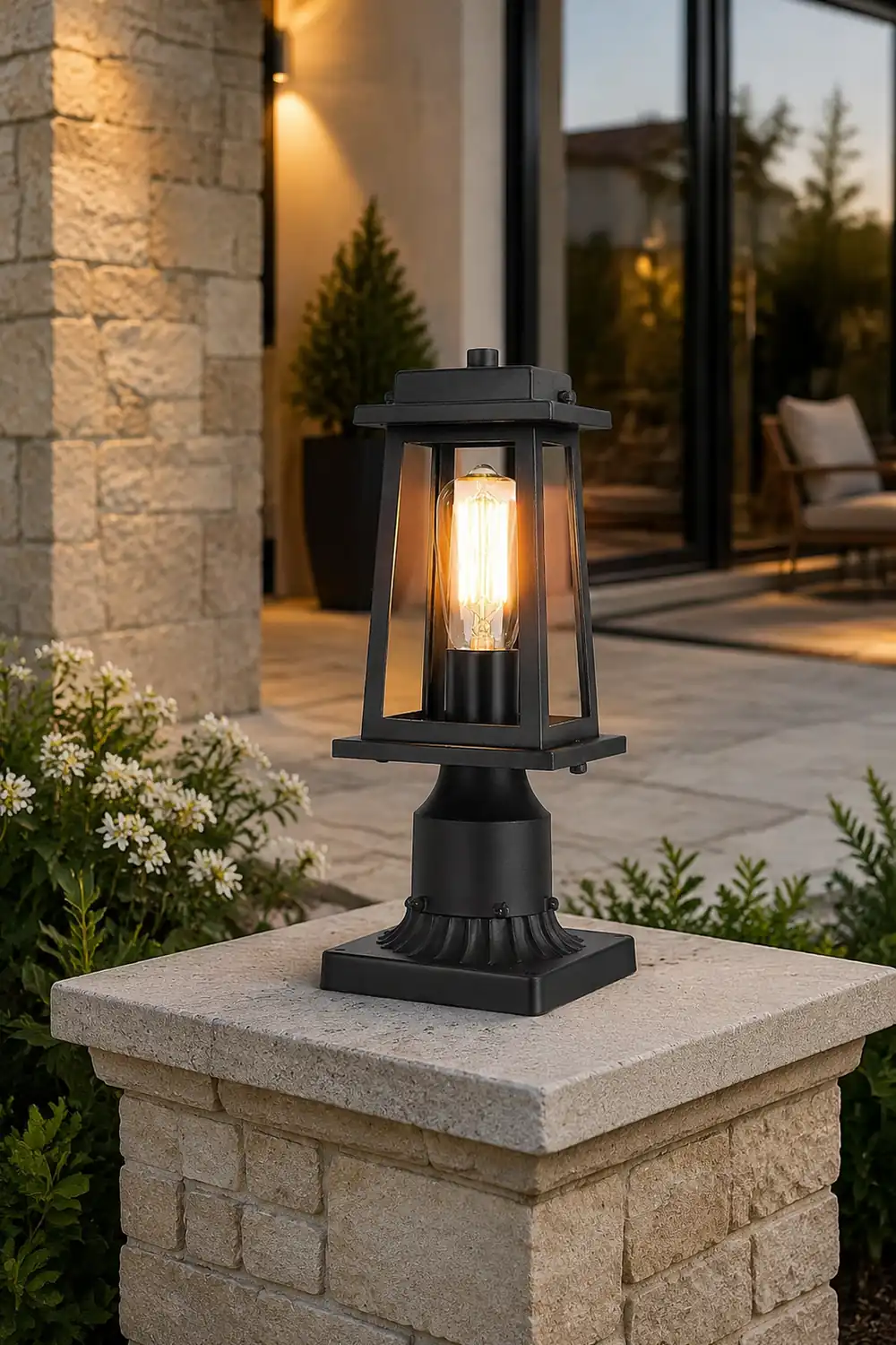 Outdoor Lantern Post Lights - Lumpaz