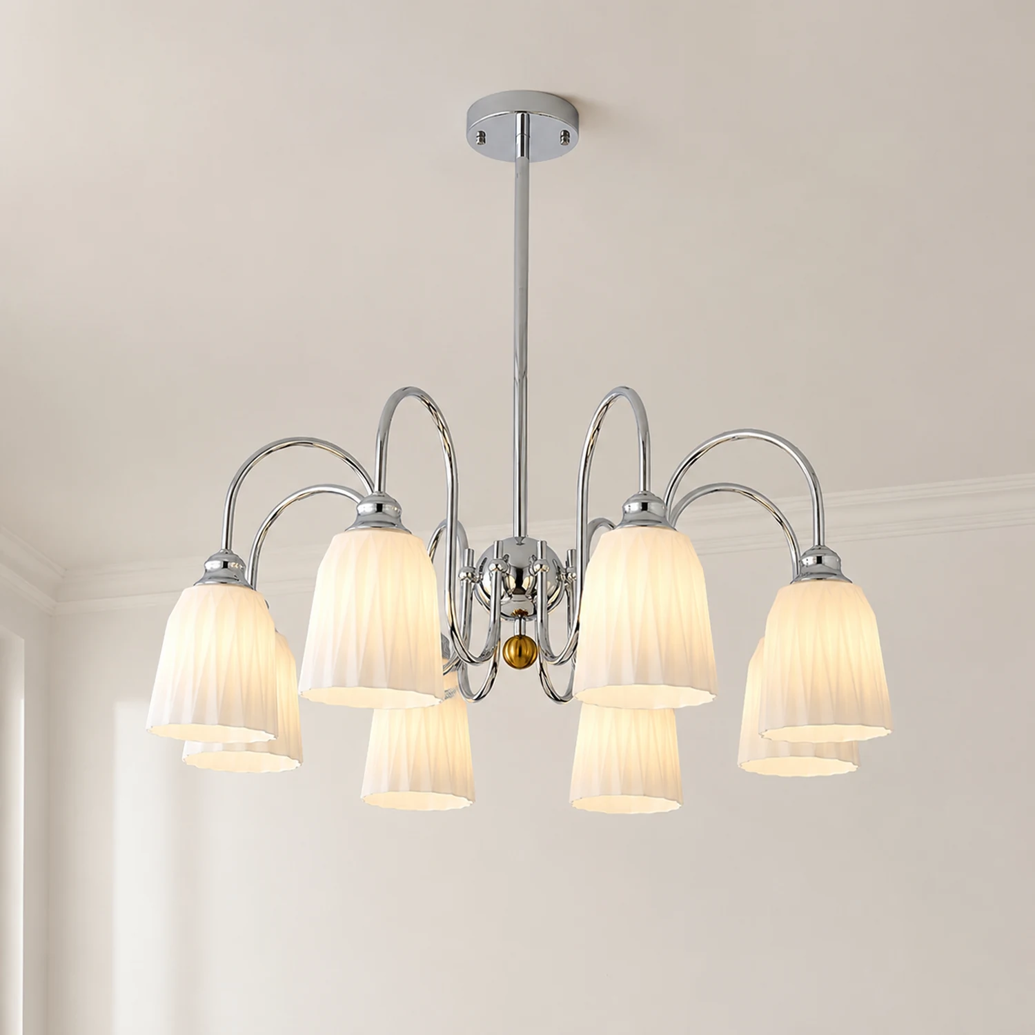 Bauhaus Pleated Chandelier - Lumpaz