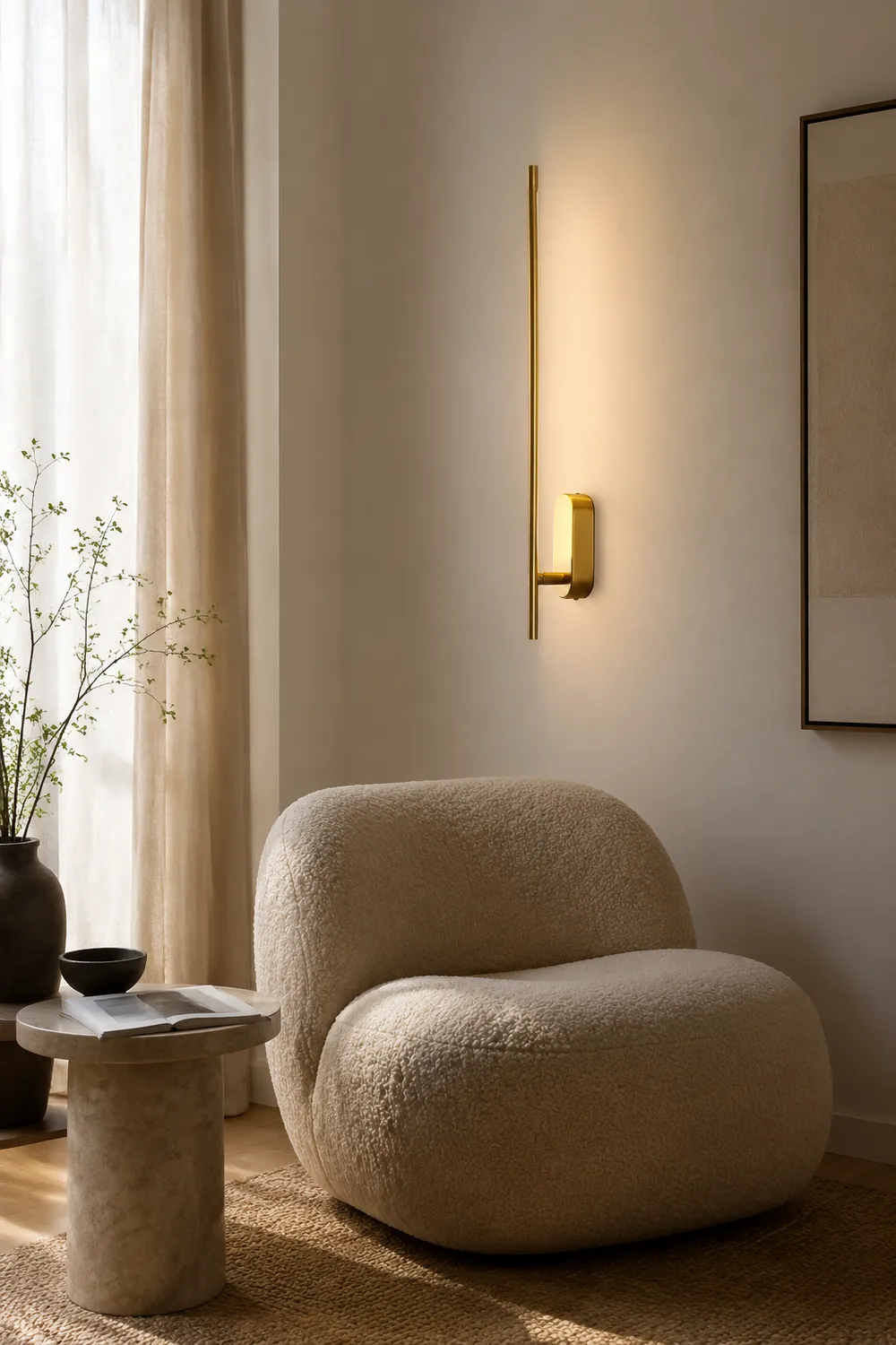 Stick Shaped Metal Sconce - Lumpaz