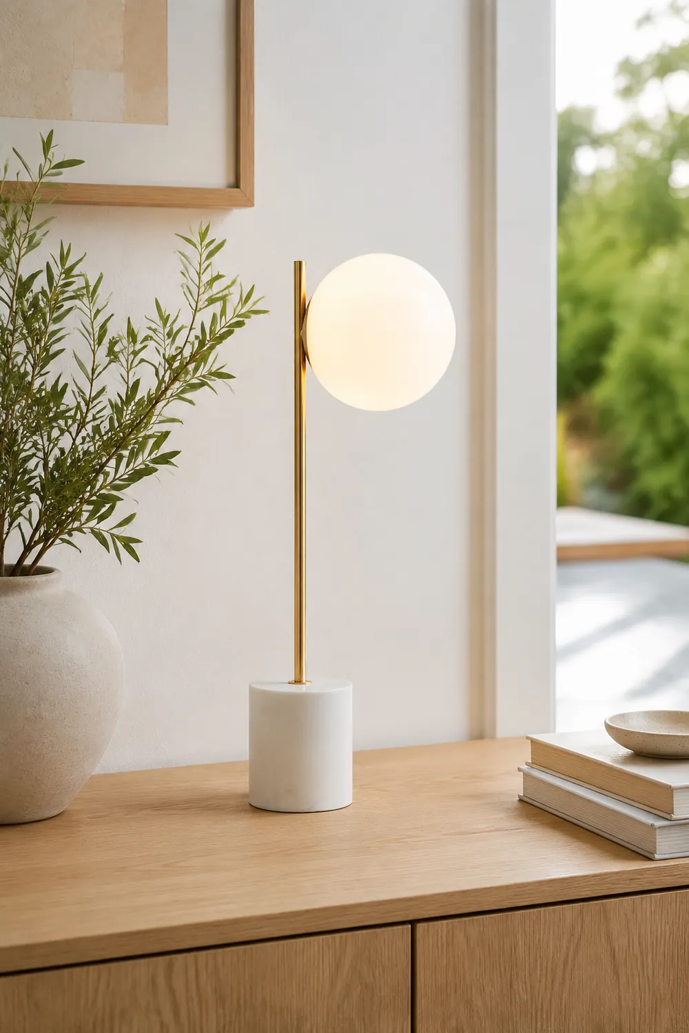 Sphere & Stem Table Lamp - Lumpaz