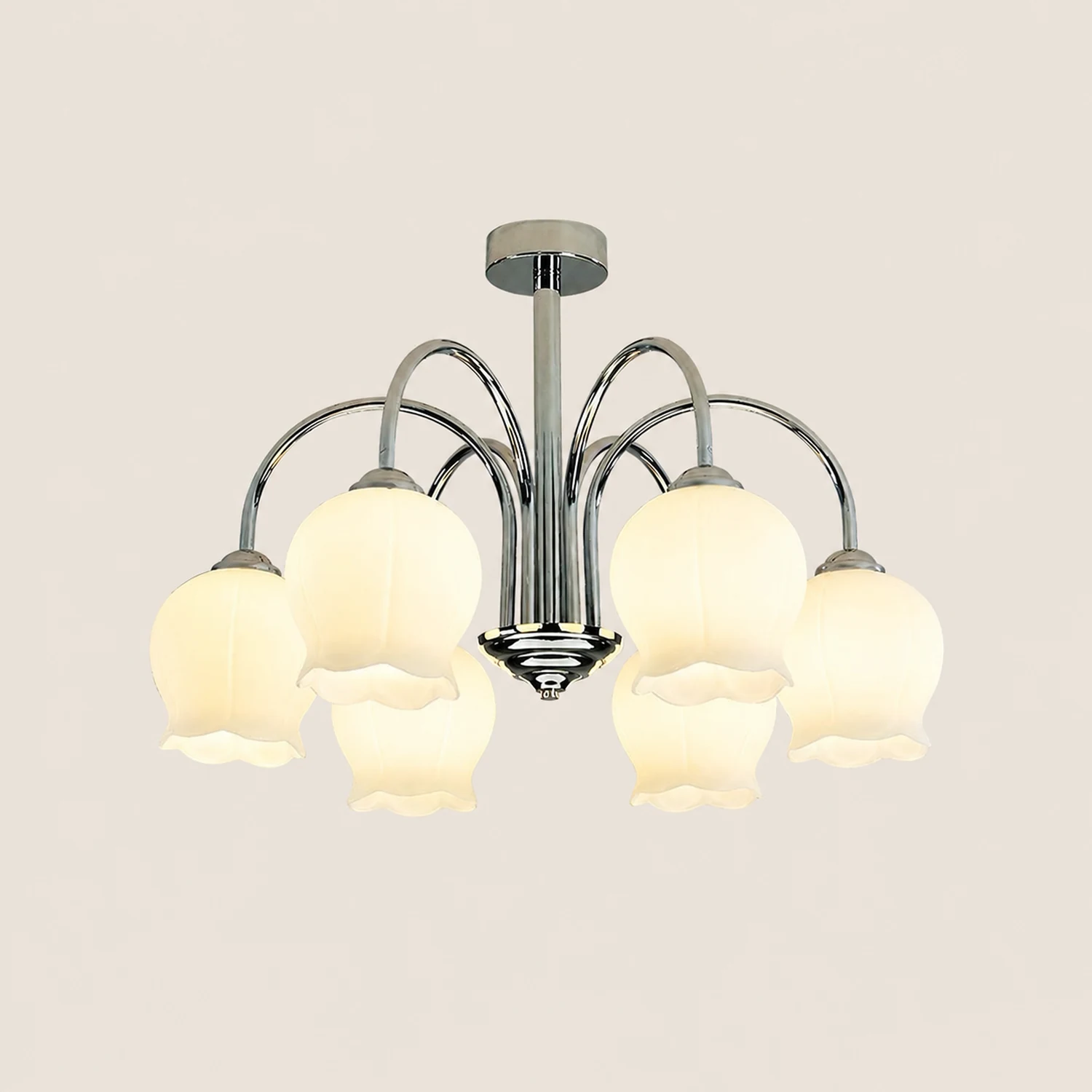Floral Glass Chandelier - Lumpaz