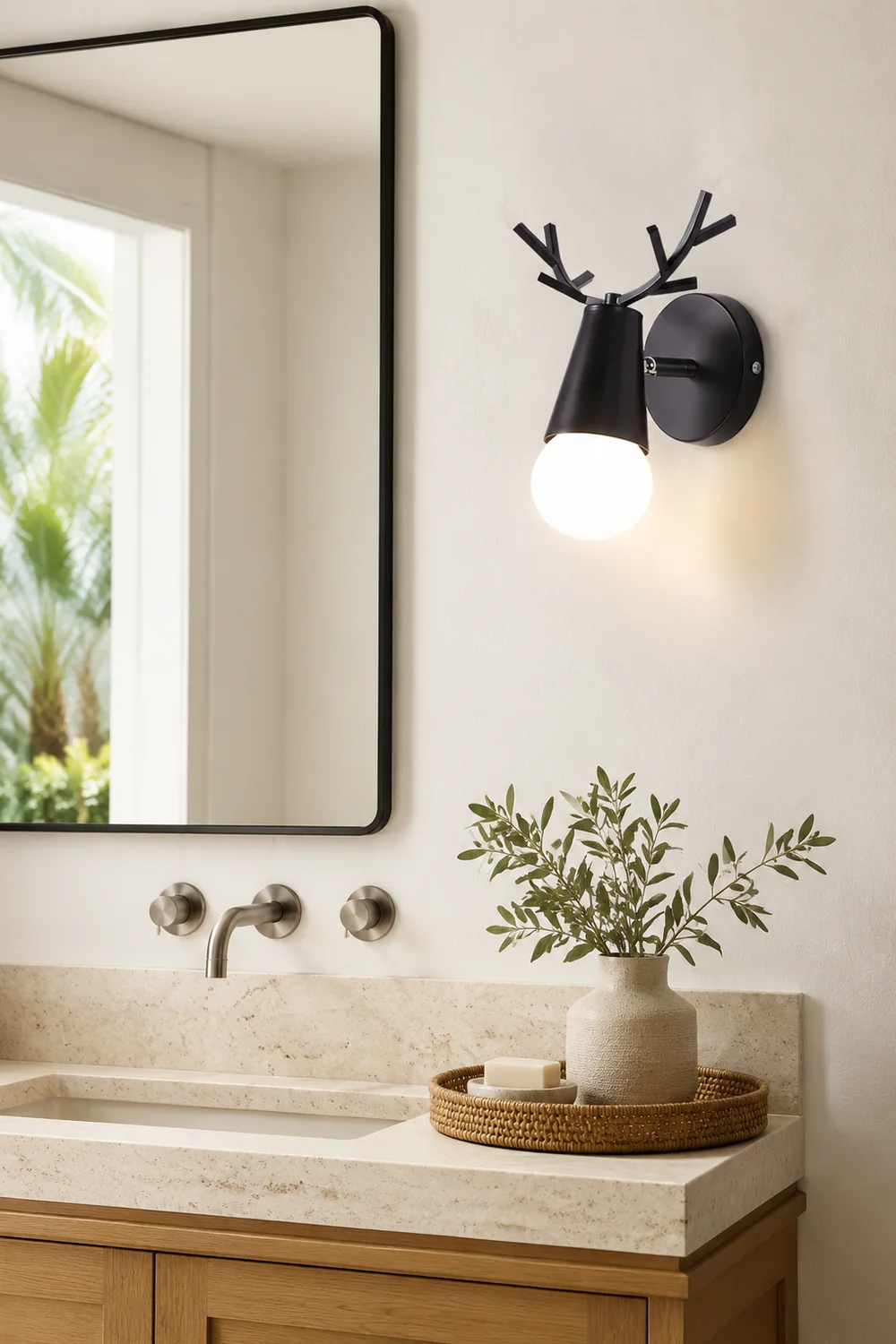 Yeknu Antler Wall Lamp - Lumpaz