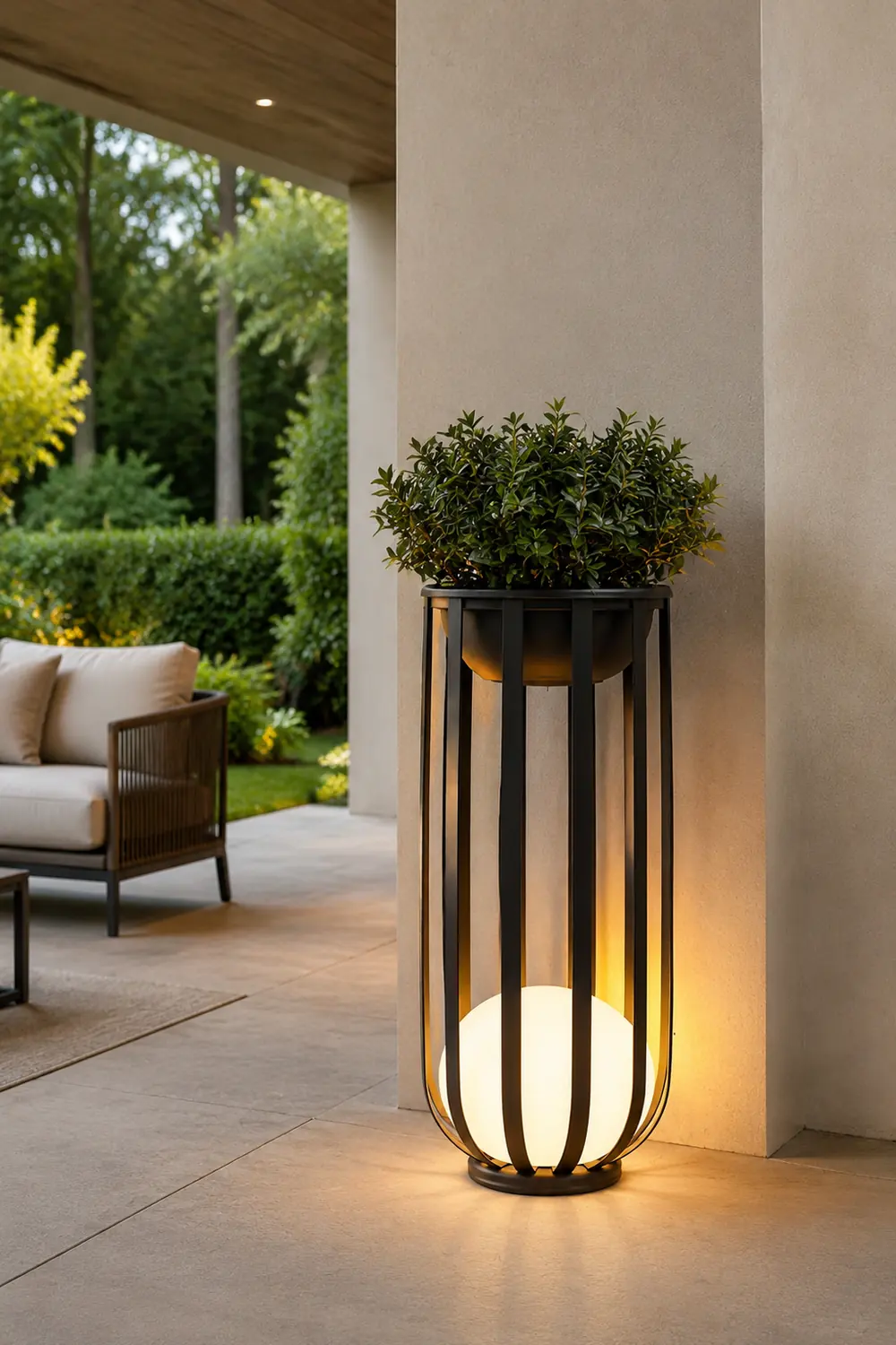 Bols Outdoor Garden Lamp with Solar Panel - Lumpaz