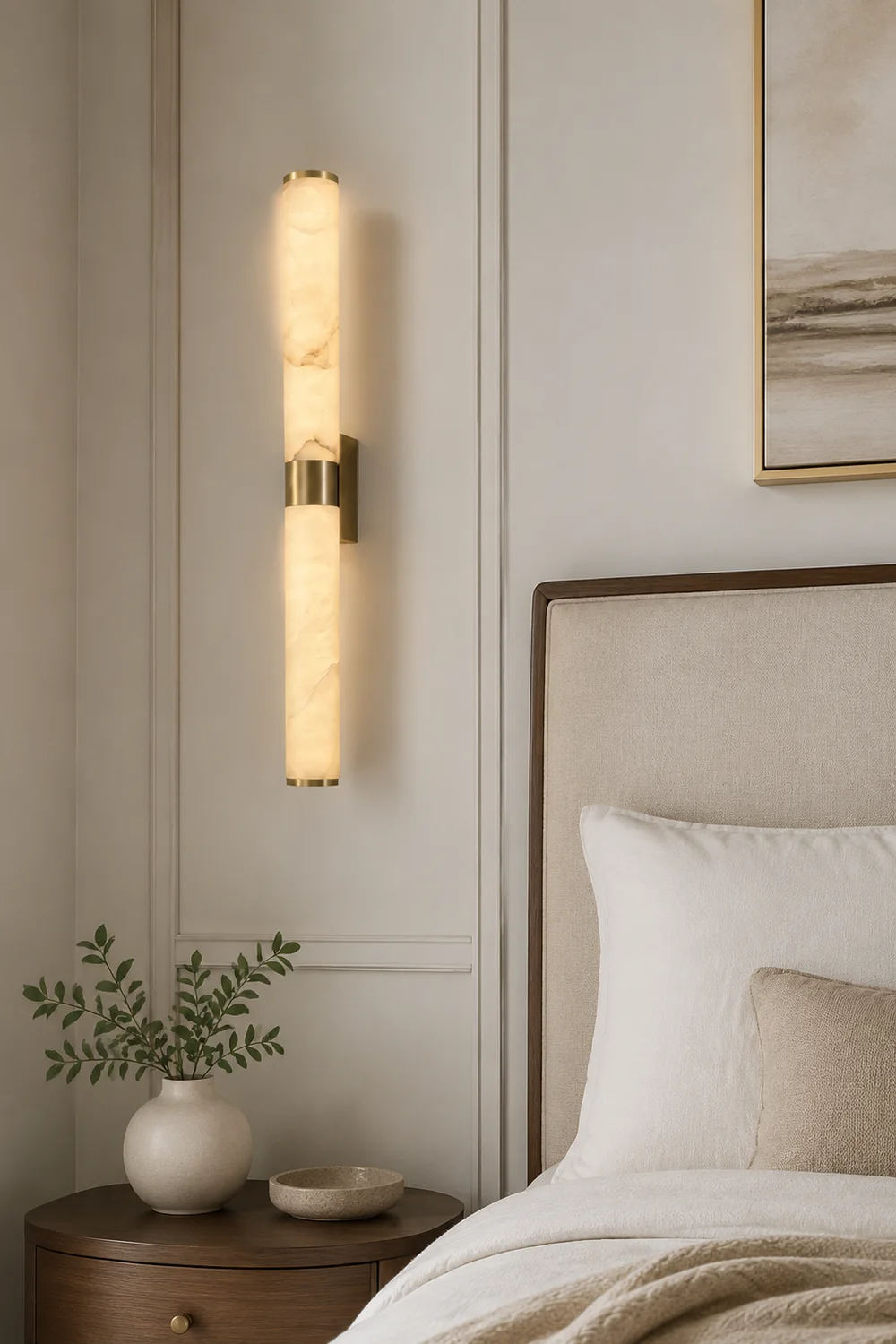 Line Alabaster Wall Light - Lumpaz