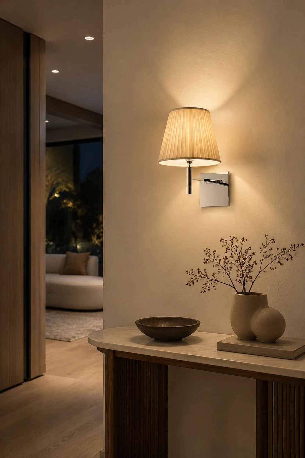 Chrome Prism Wall Lamp - Lumpaz