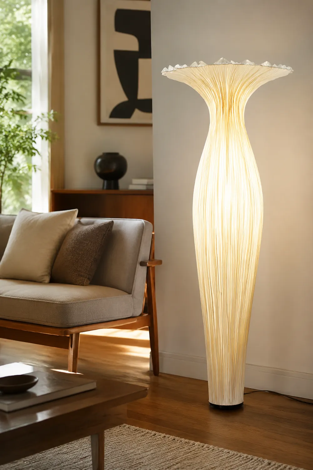 Vase Fabric Floor Lamp - Lumpaz