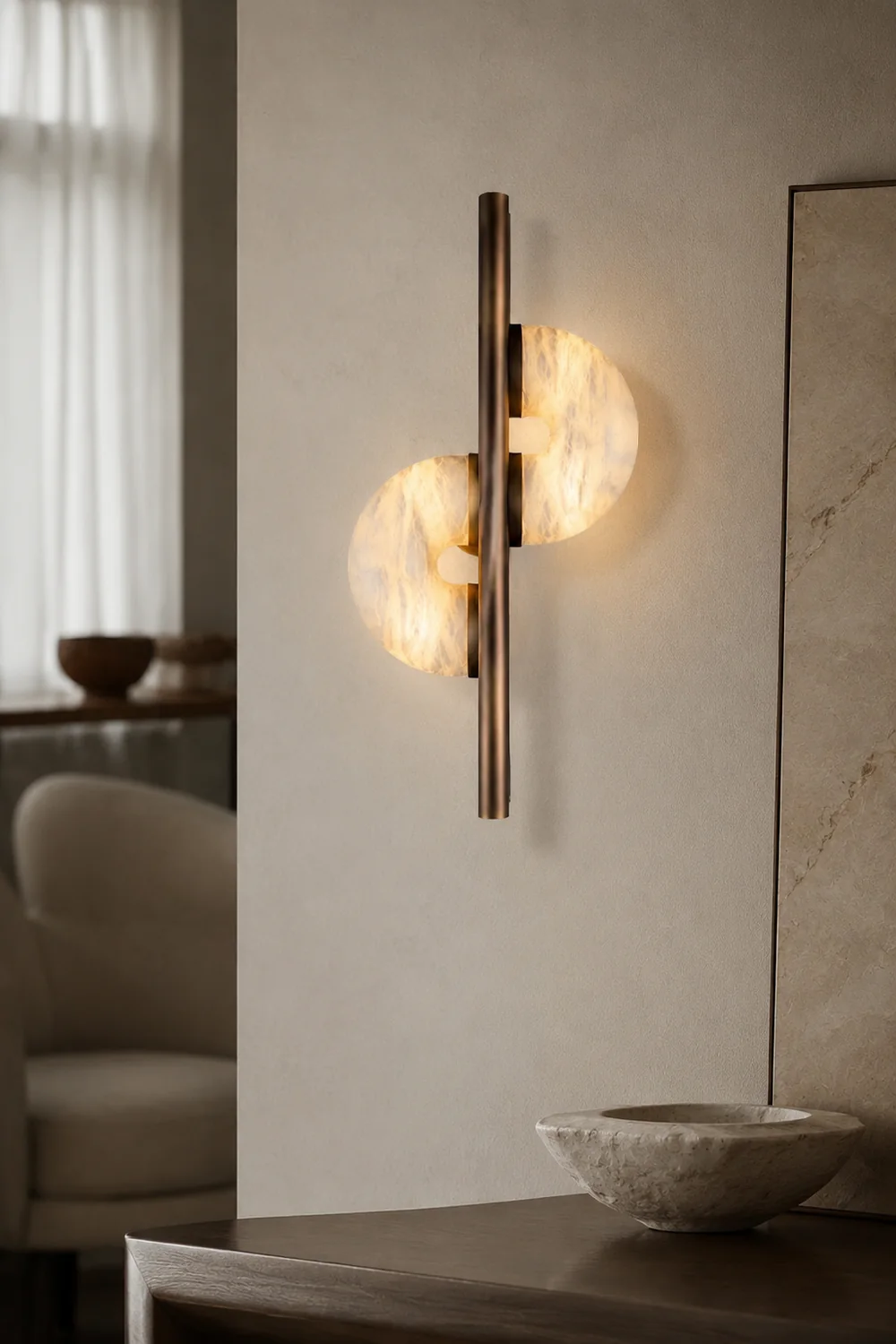 Dolly Alabaster Wall Lamp - Lumpaz