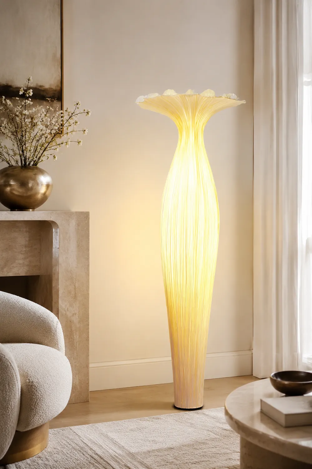 Vase Fabric Floor Lamp - Lumpaz