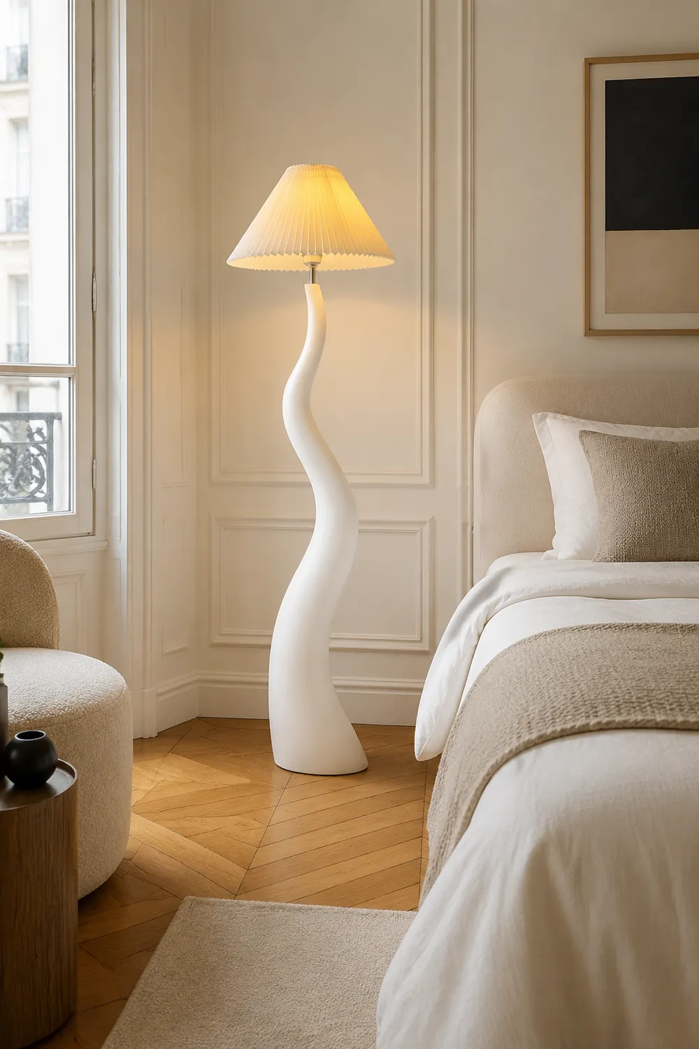 Twisted Pleated Floor Lamp - Lumpaz